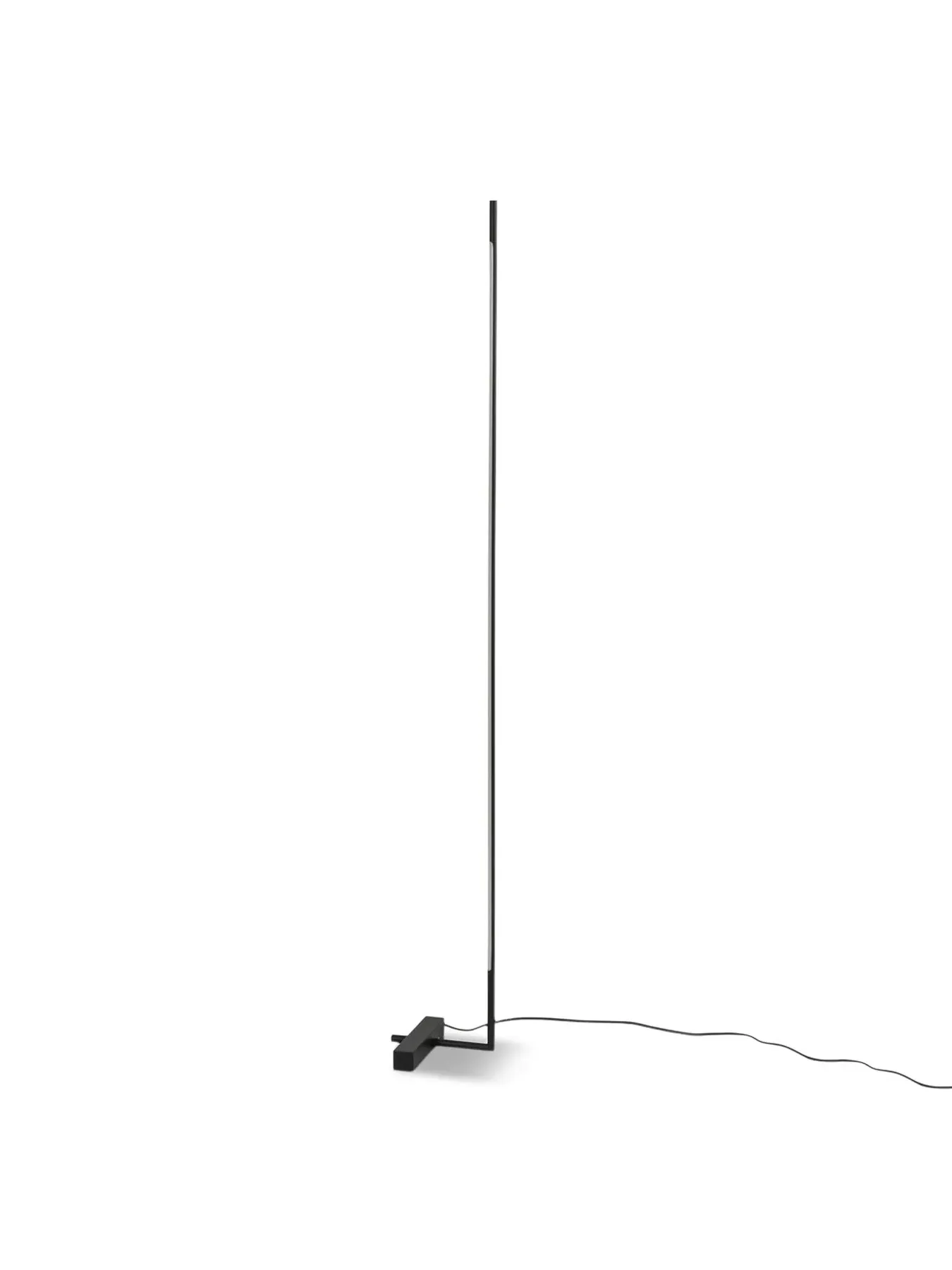 LED Floor Lamp with Slim Design - Black image