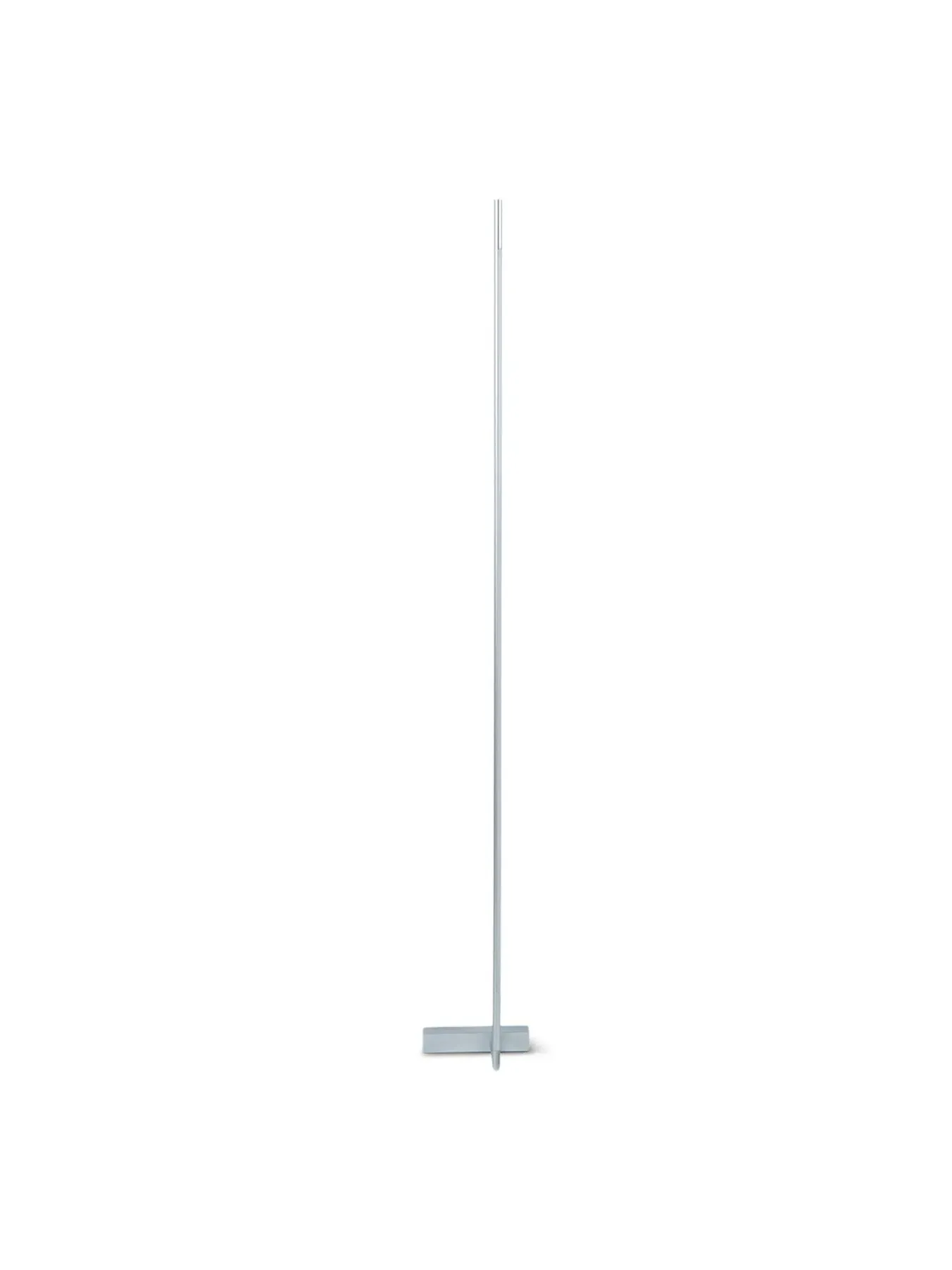 LED Floor Lamp with Slim Design - Silver image