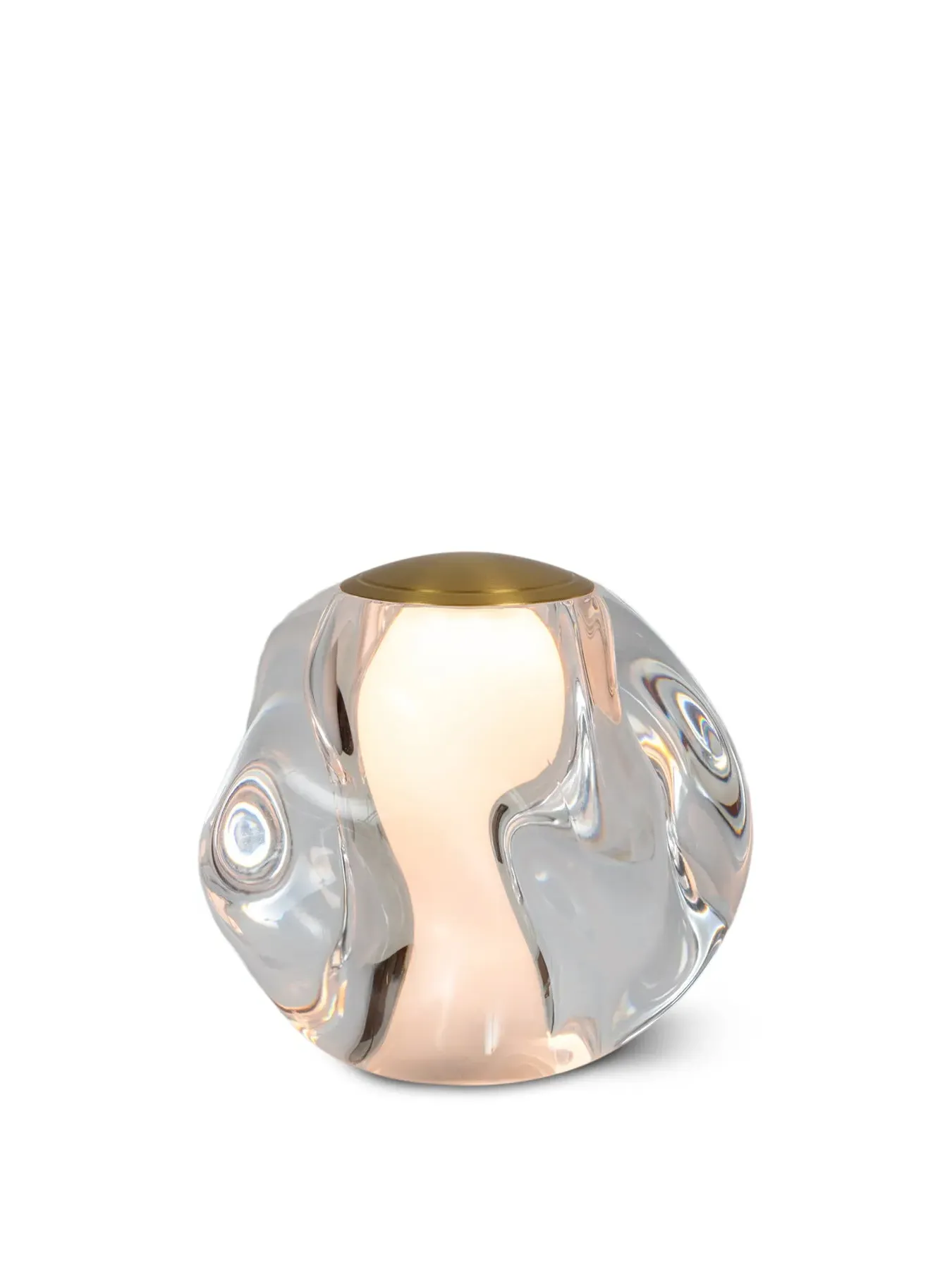 LED Portable Table Lamp - Brass, Acrylic