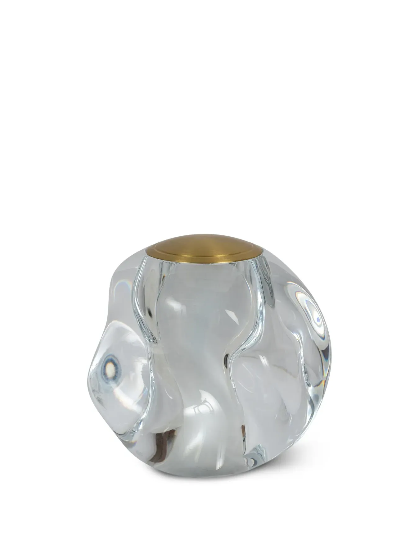 LED Portable Table Lamp - Brass, Acrylic image