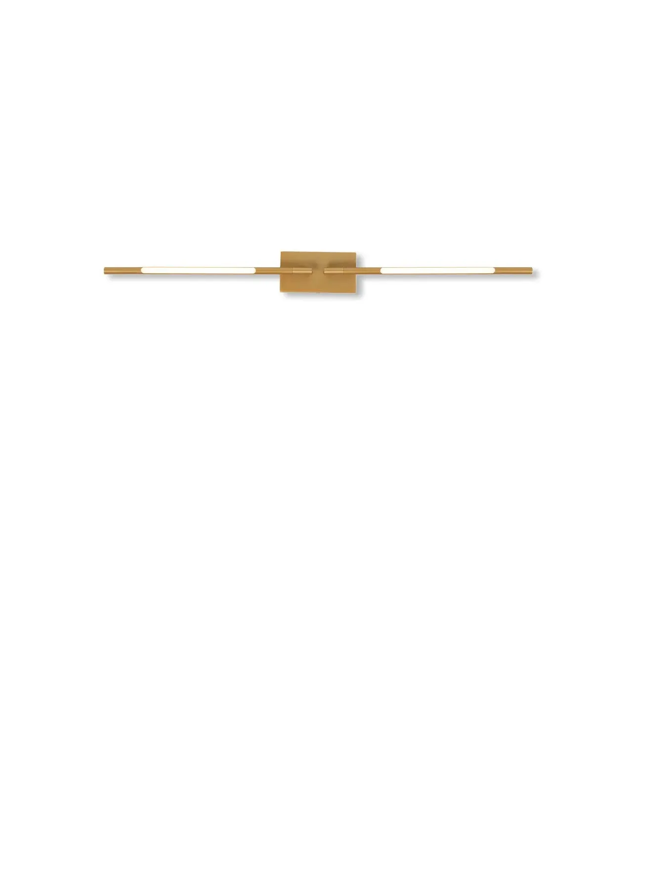 LED Wall Light with Adjustable Arms - Gold image