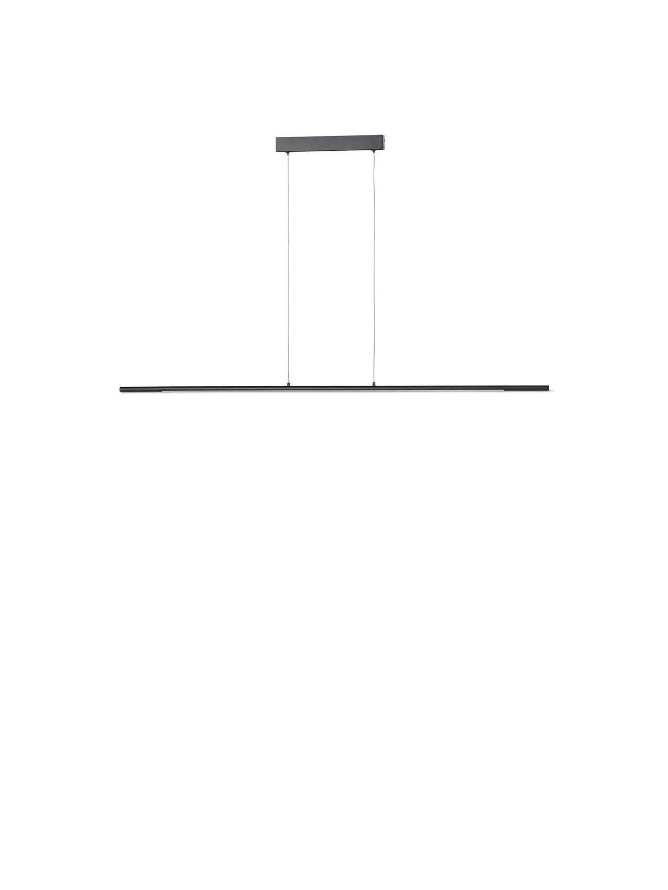 Long LED Pendant Light - Black image