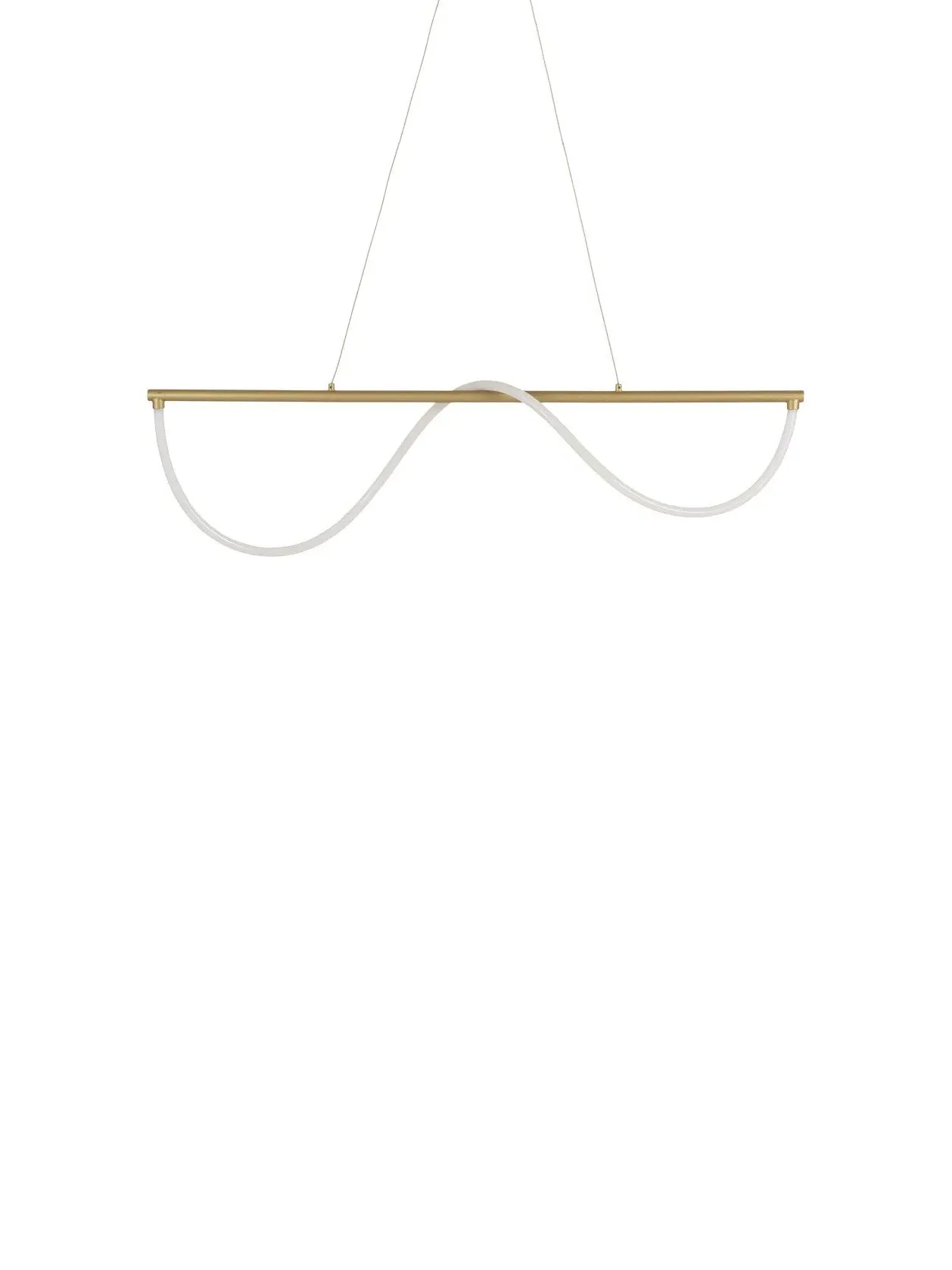 Long LED Pendant Light - Gold image
