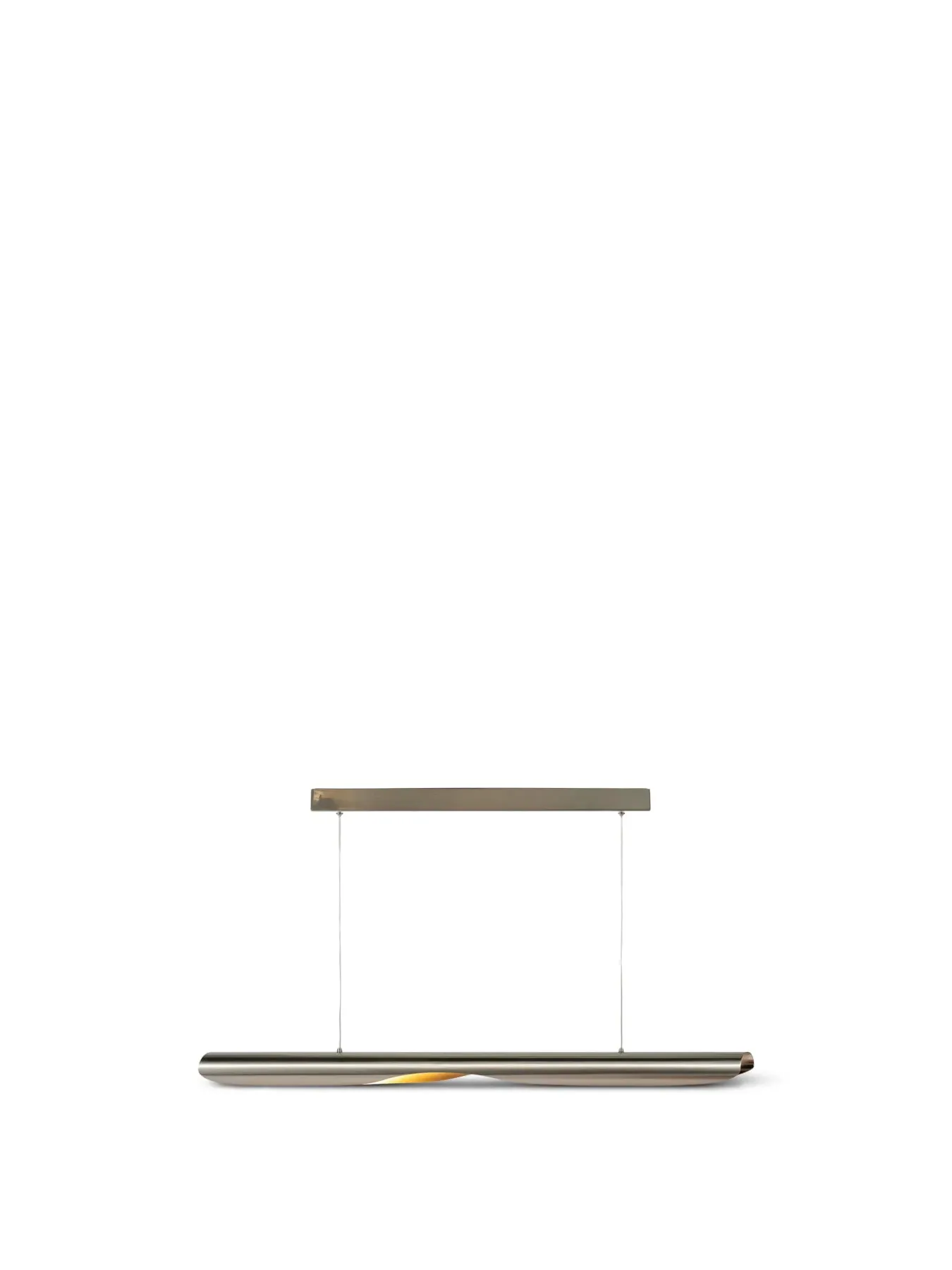Long Pendant Light LED - Steel, Satin
