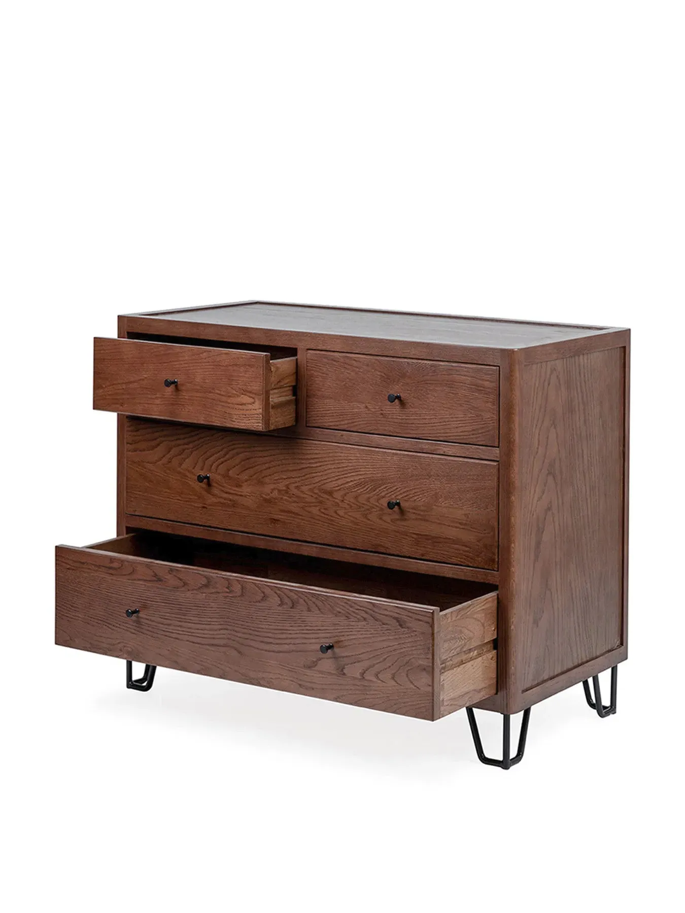 Low Chest with Storage - Brown, Dark Wood