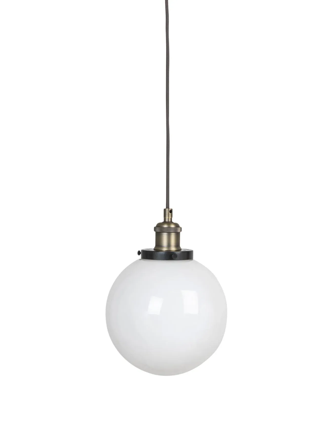 Medium Globe Pendant Light - White, Glass image