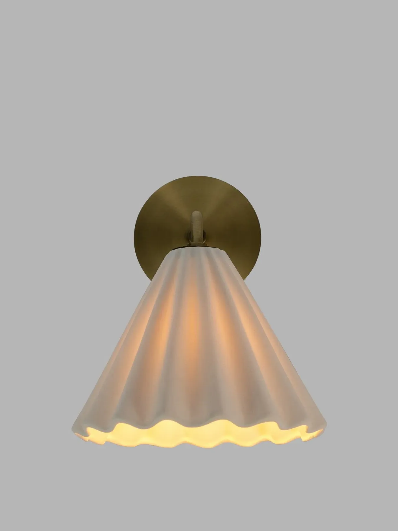 Monroe Wall Light - White, Porcelain