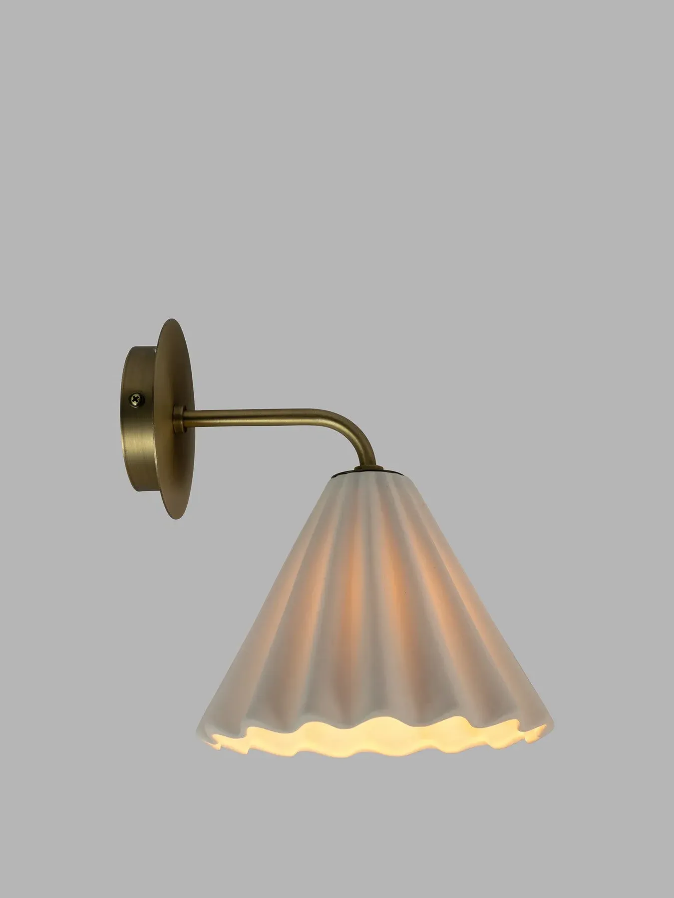 Monroe Wall Light - White, Porcelain