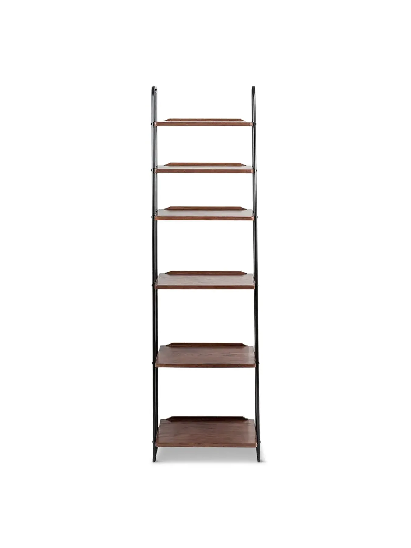 Narrow Lean-To Shelves - Brown, Dark Wood image