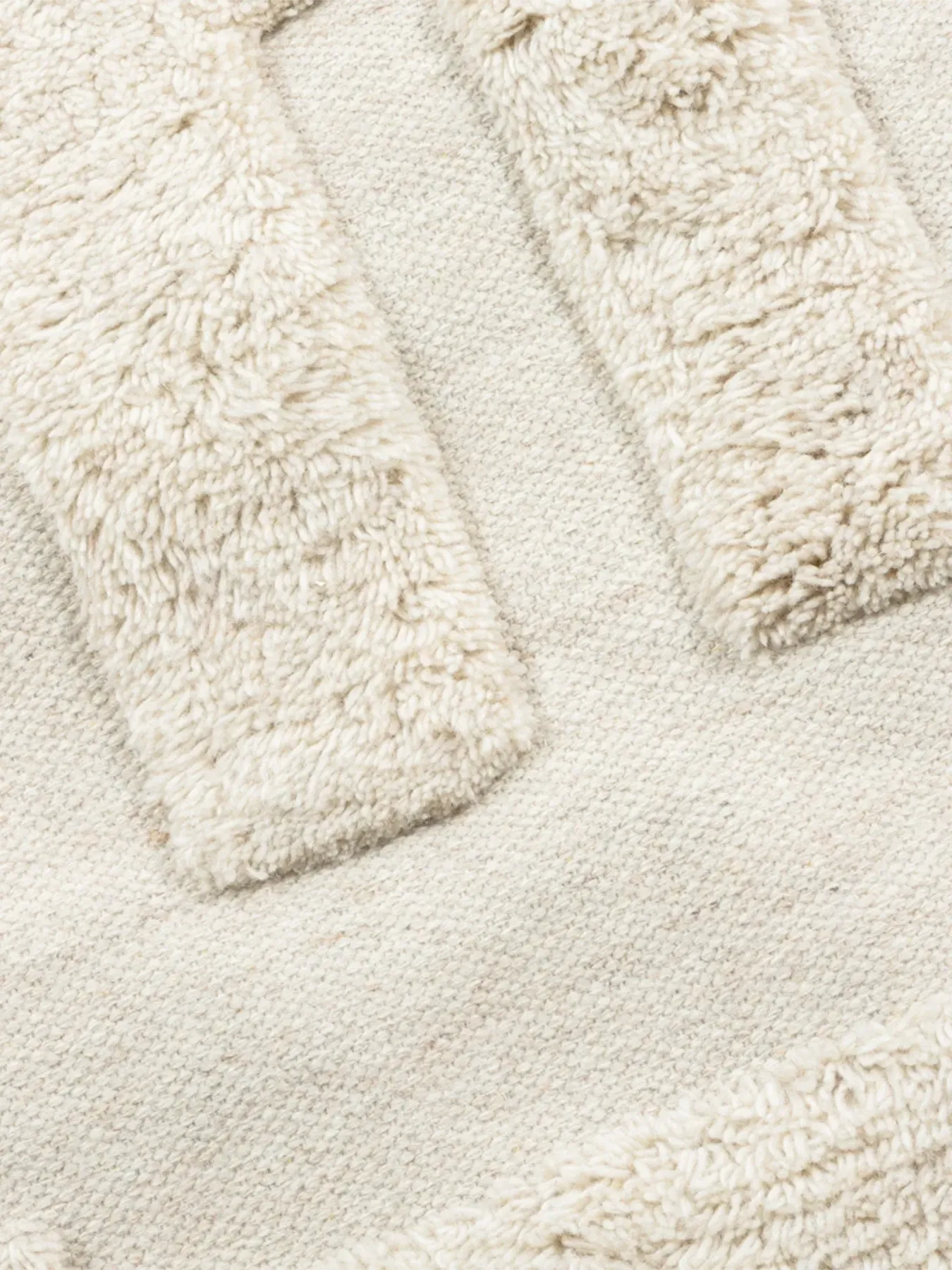 Odin Rug High-Low Pile - Natural, Wool