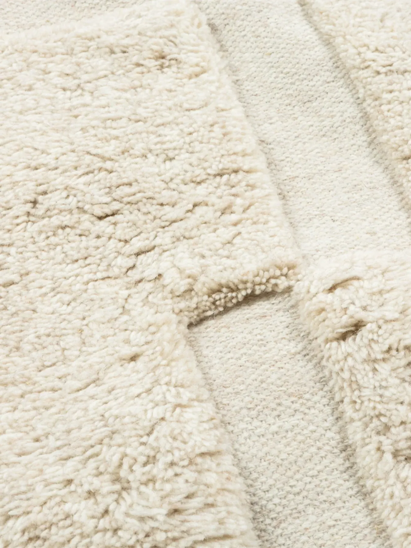 Odin Rug High-Low Pile - Natural, Wool