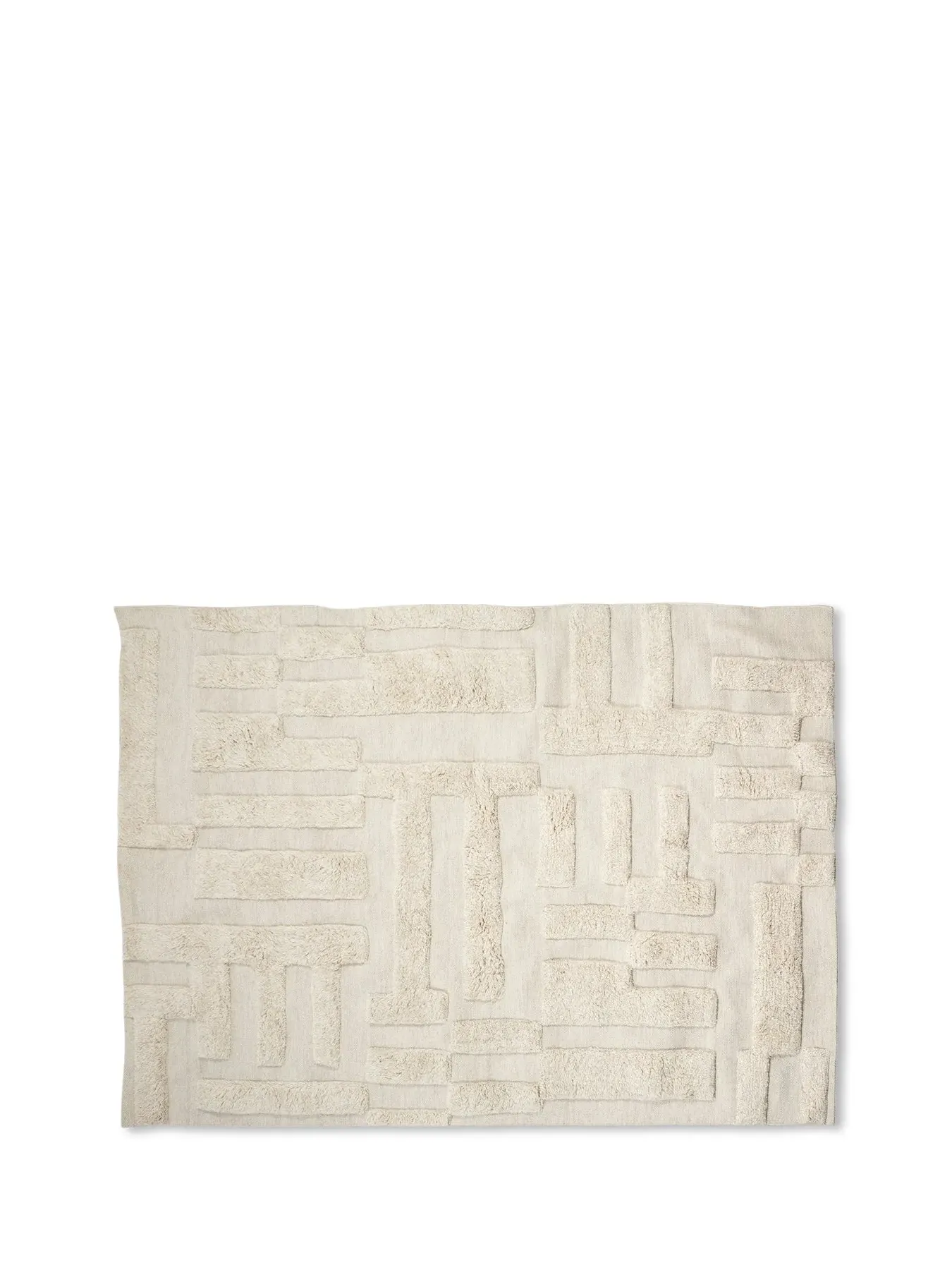Odin Rug High-Low Pile - Natural, Wool image