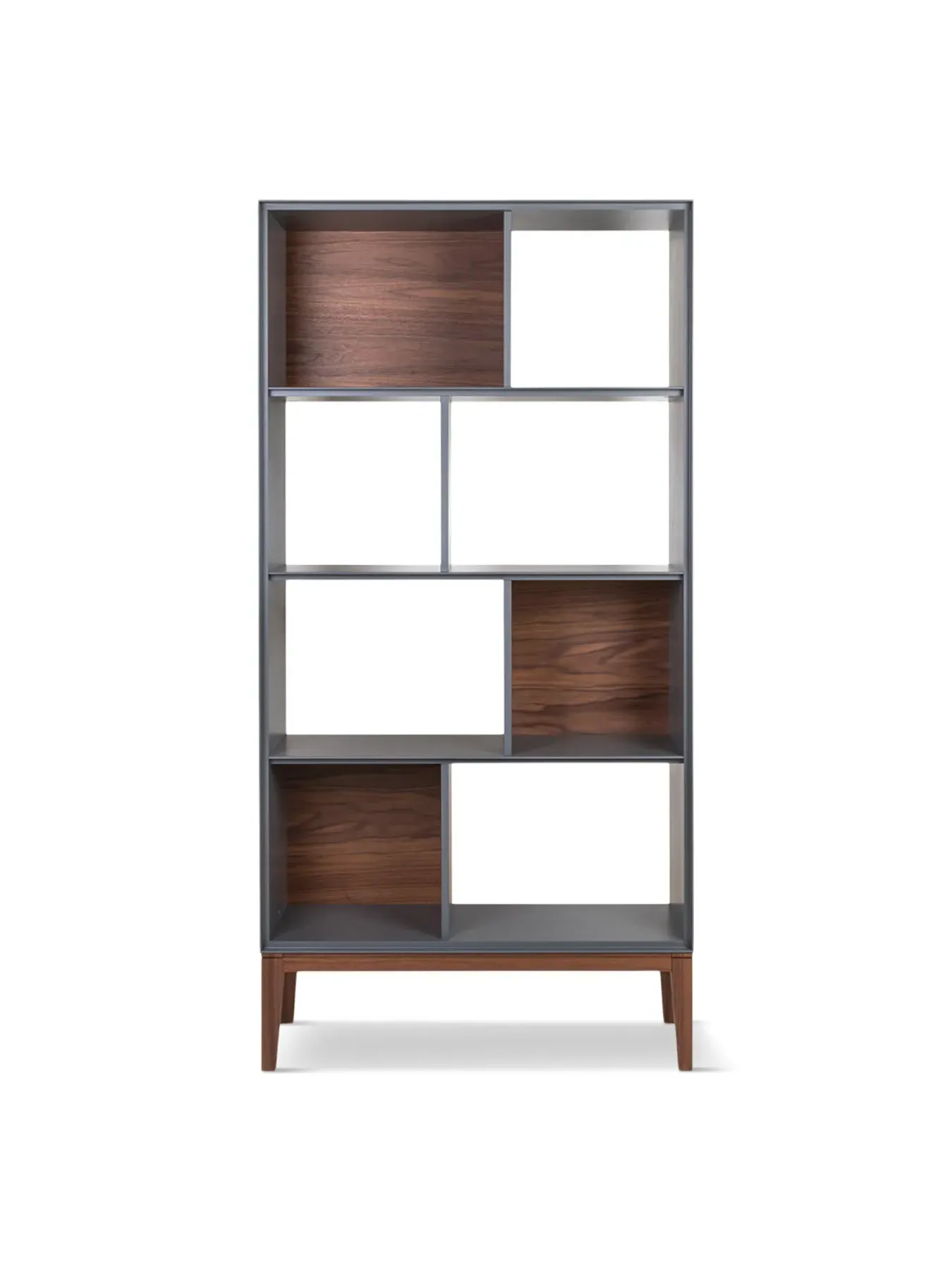 Open Shelving Unit - Grey, Walnut image
