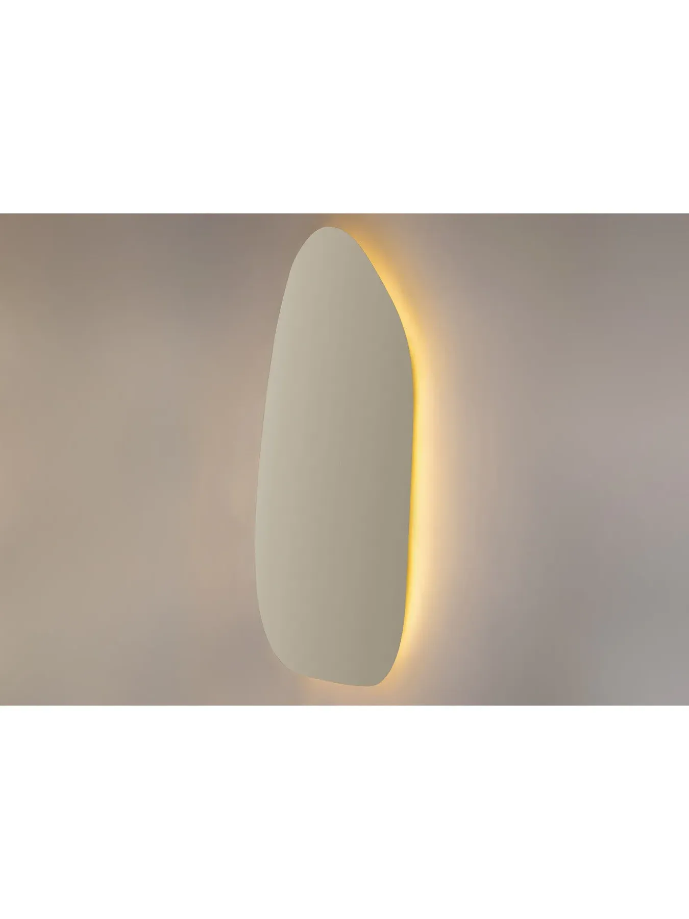 Organic Mirror with Light - Natural, Ash Wood