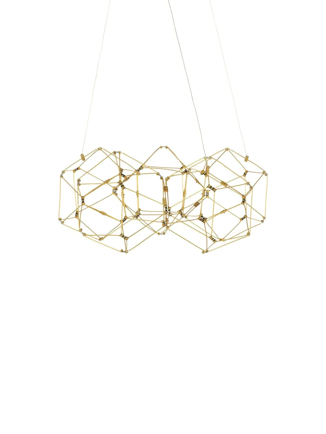 Oval LED Pendant Light - Gold image