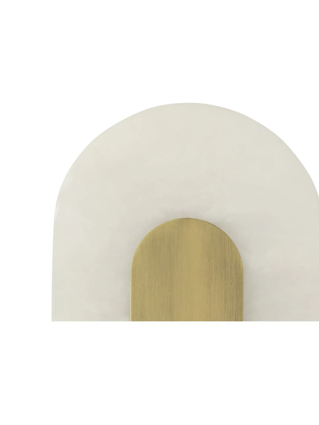 Oval LED Wall Light IP44 - White, Alabaster
