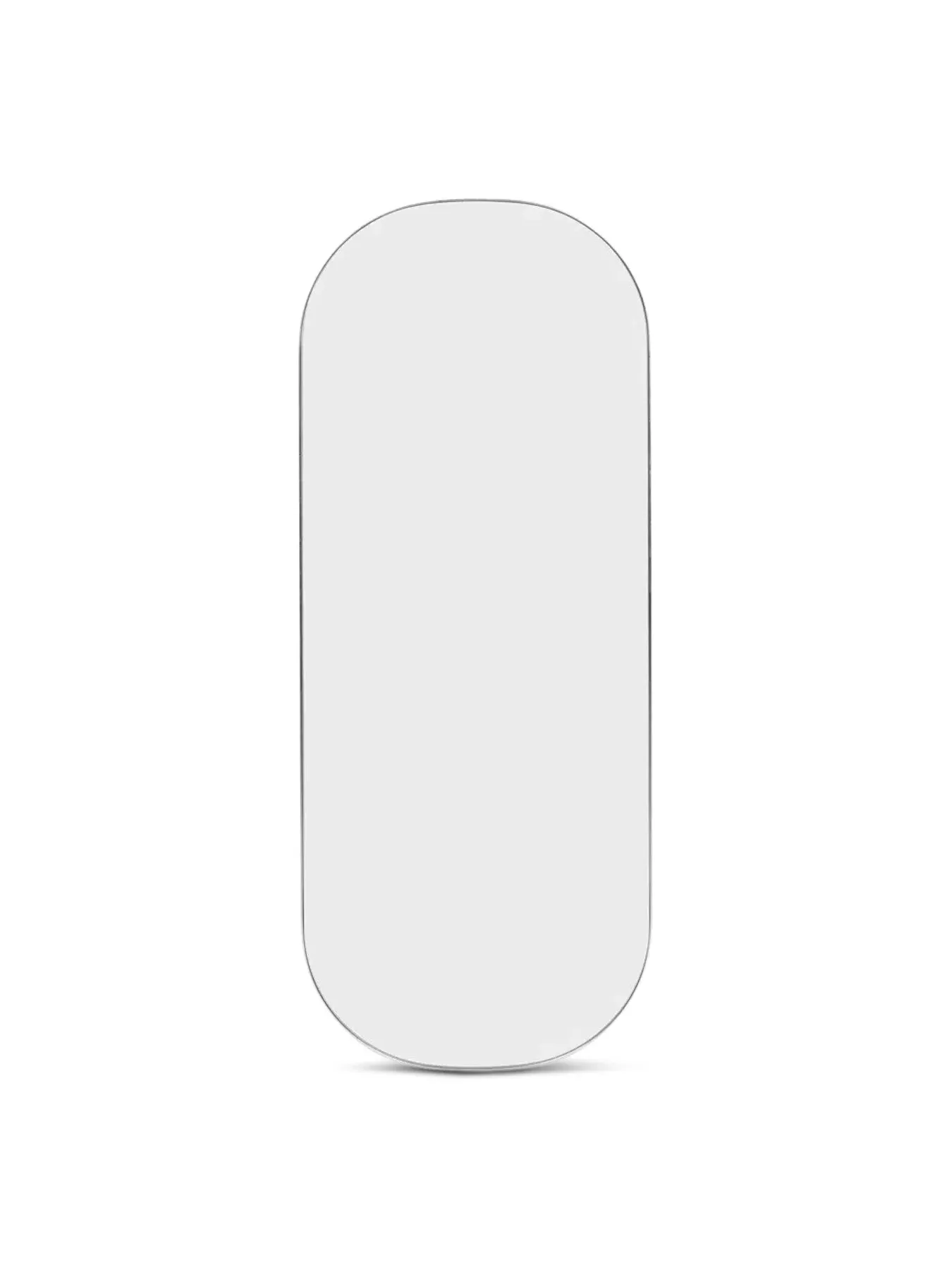 Oval Mirror with Fine Edge - Silver image