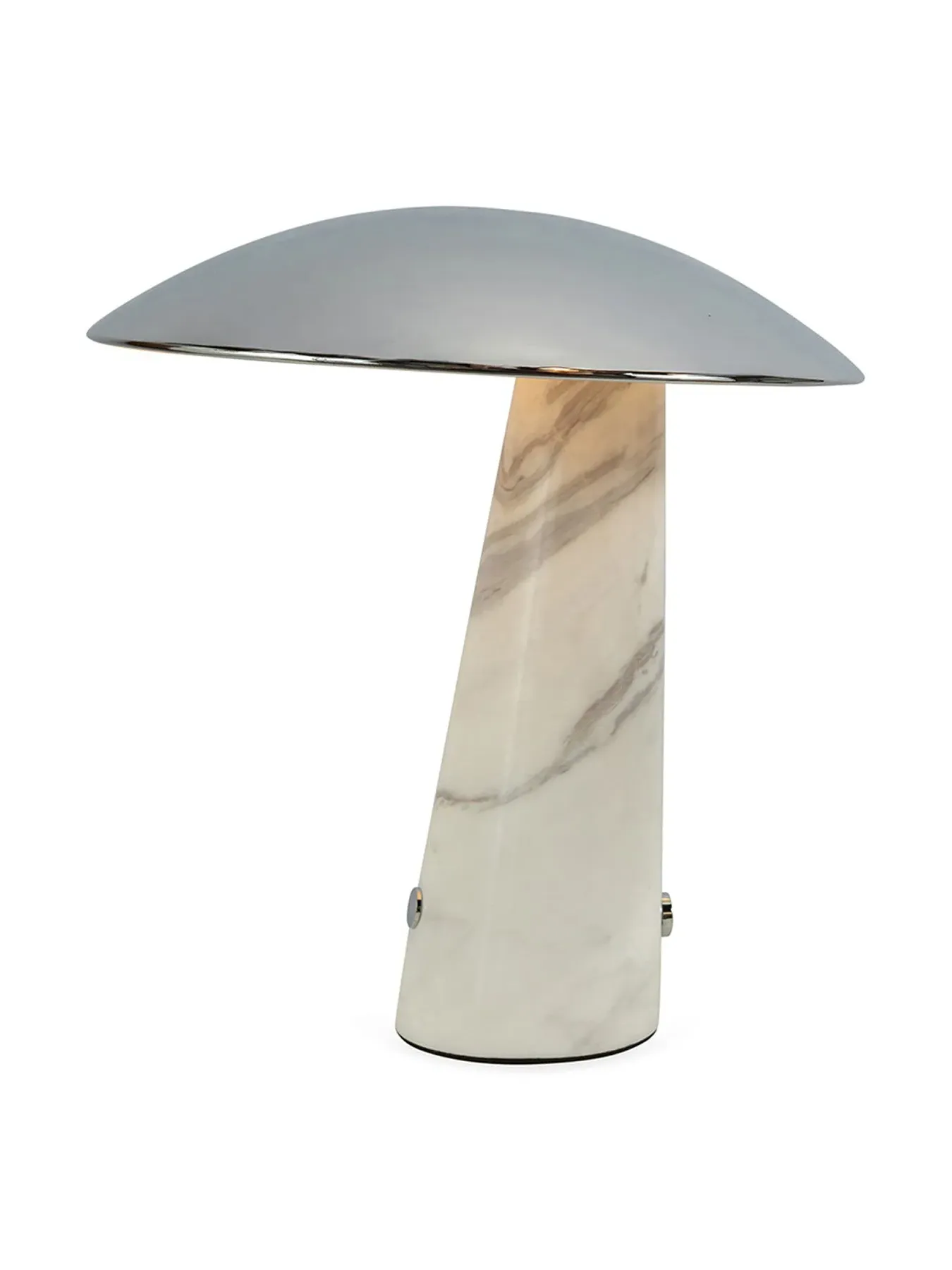 Portable LED Table Lamp - Chrome, Marble