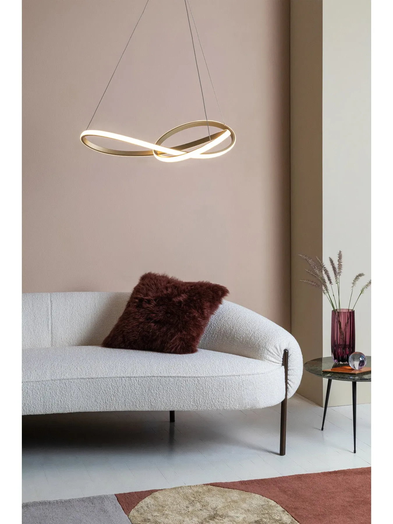 Ribbon LED Ceiling Light - Gold