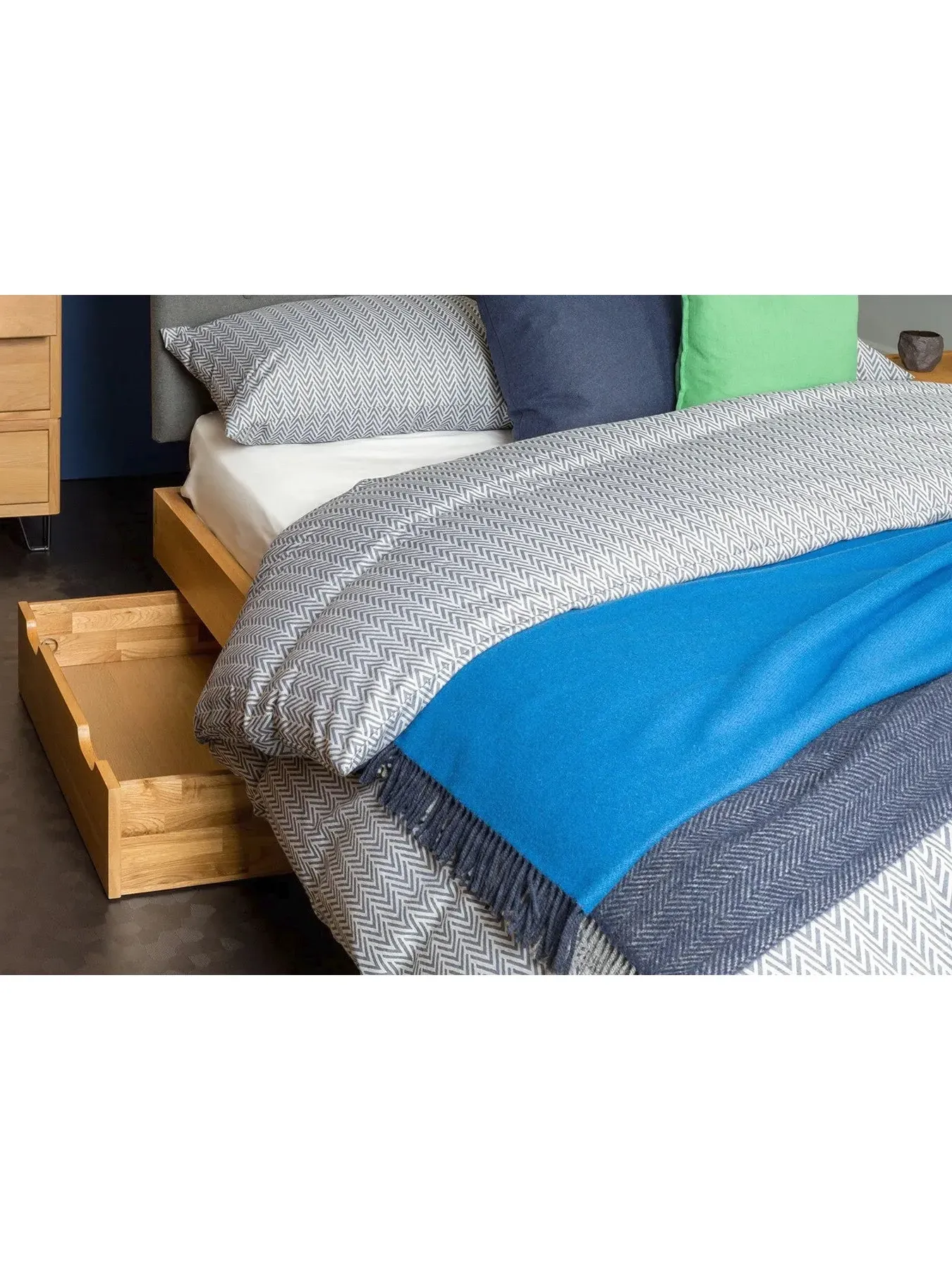 Rolling Under Bed Storage - Brown, Oak