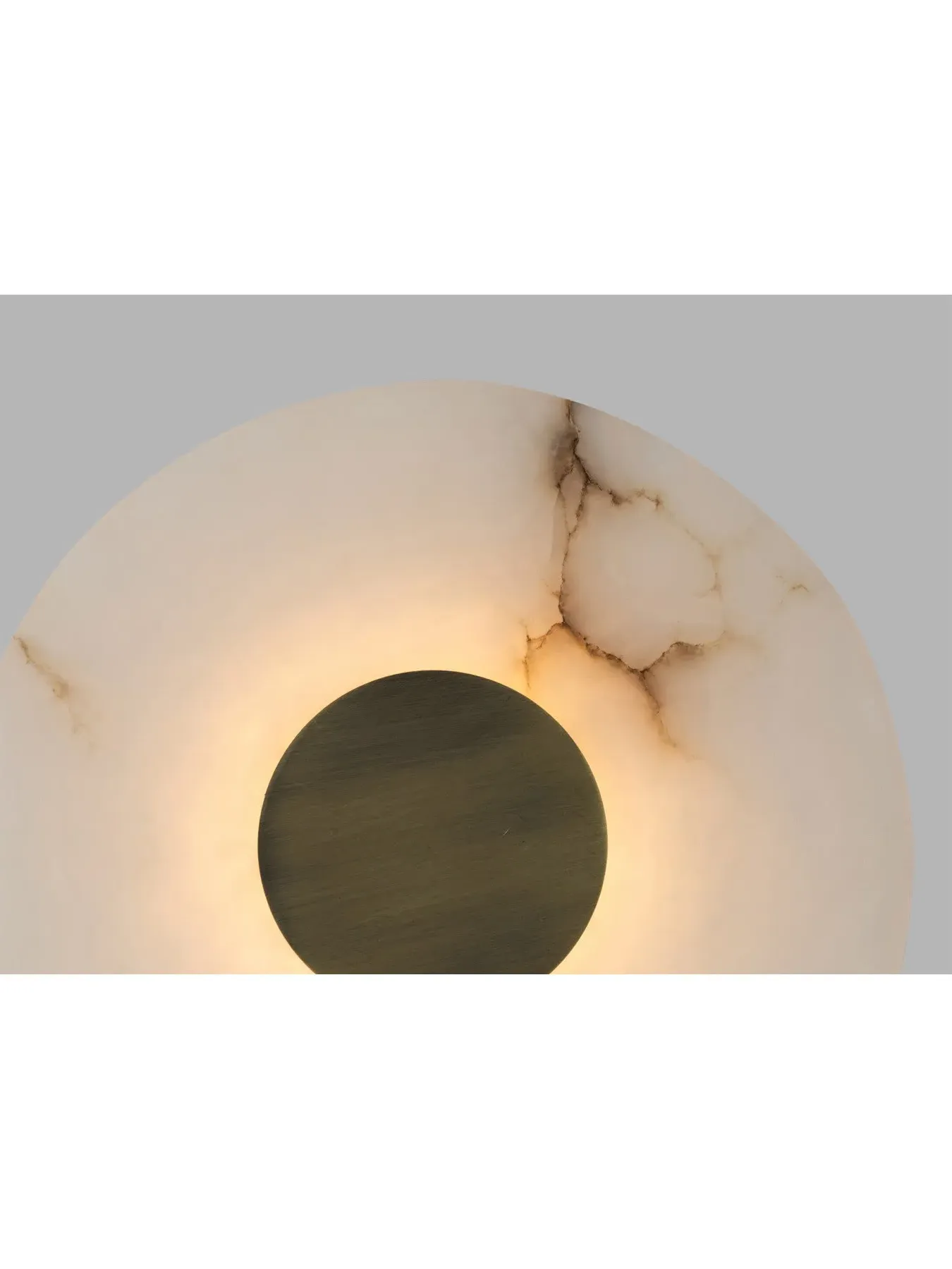 Round LED Wall Light IP44 - White, Alabaster