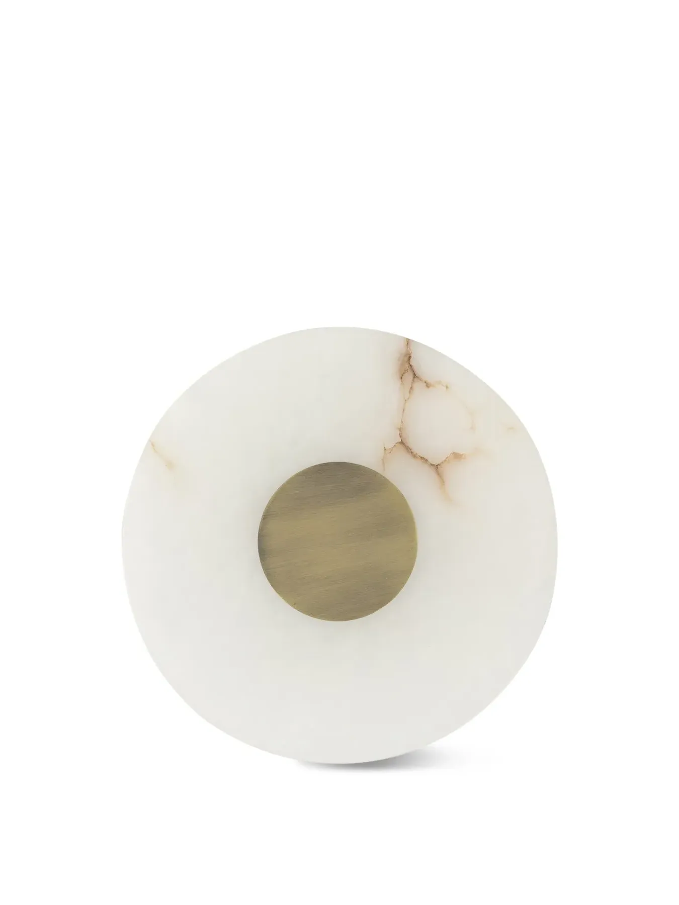 Round LED Wall Light IP44 - White, Alabaster image