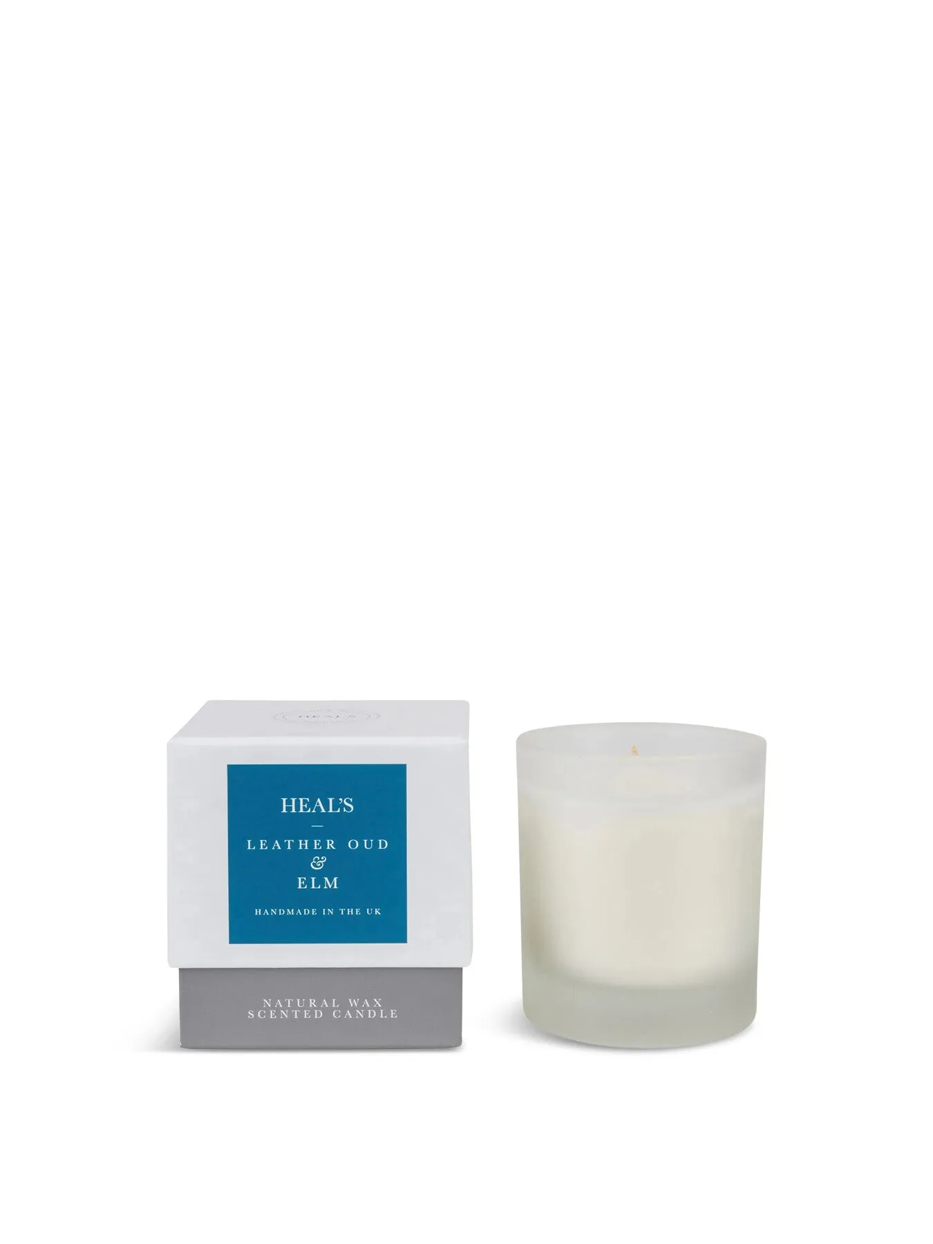 Scented Candle - White, Leather image