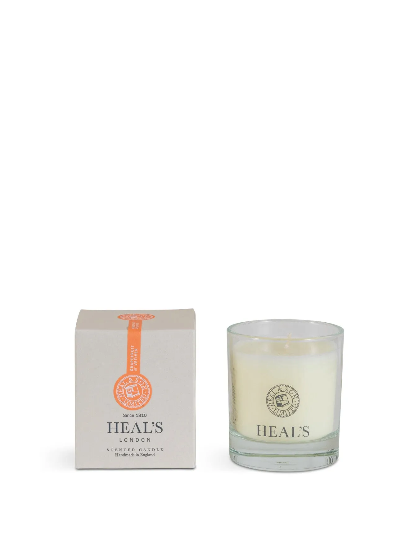 Scented Glass Candle - Cream, Grapefruit Vetivert image