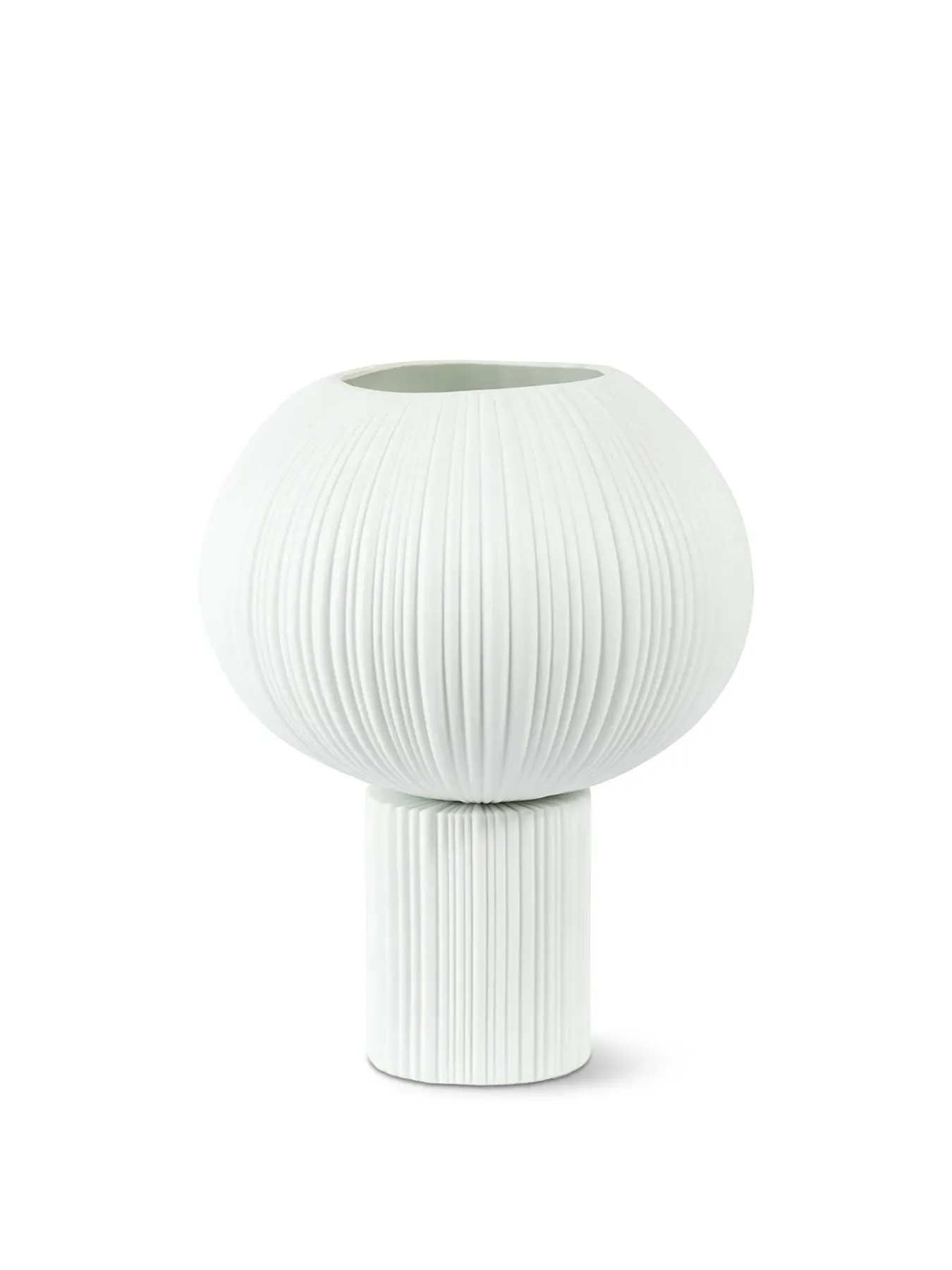 Sea Urchin Table Lamp - White, Porcelain image