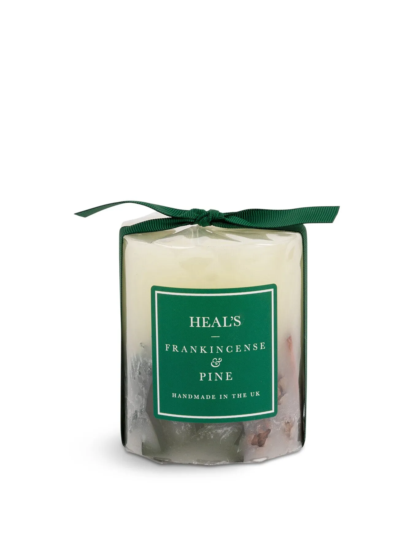 Short Pillar Candle Frankincense Pine - Green image