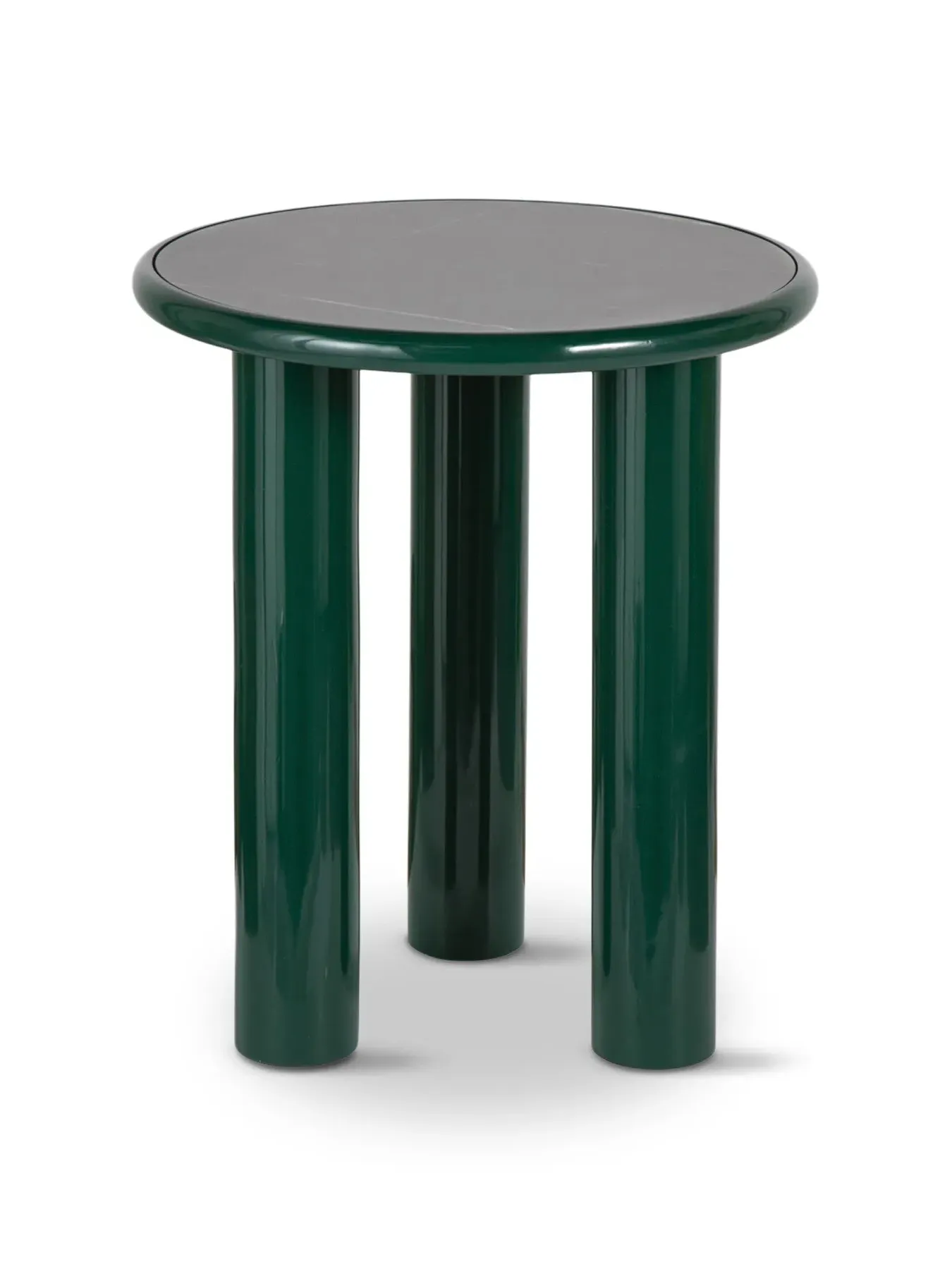 Side Table with Ceramic Top - Green, Lacquered image