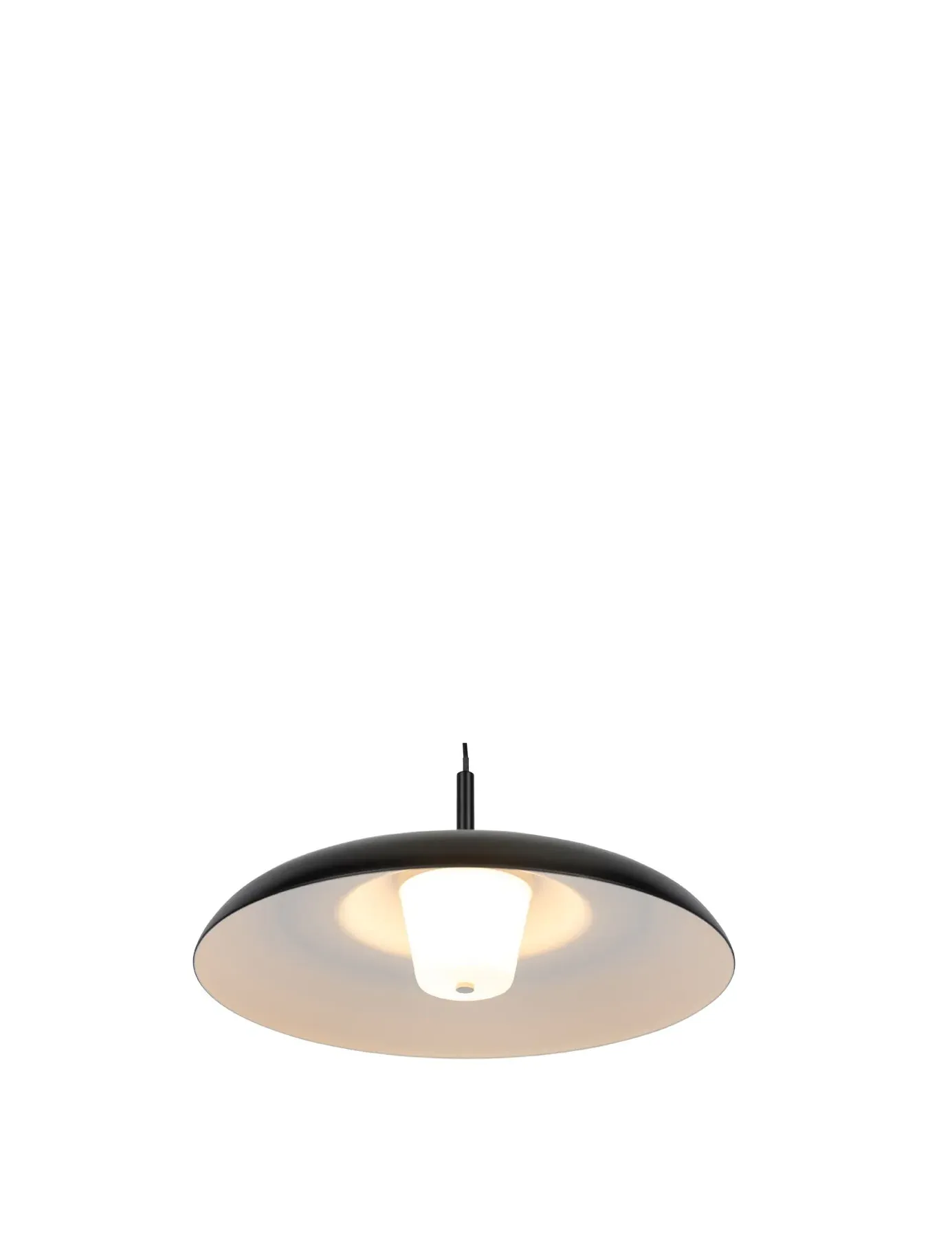 Small LED Pendant Light - Black, Metal