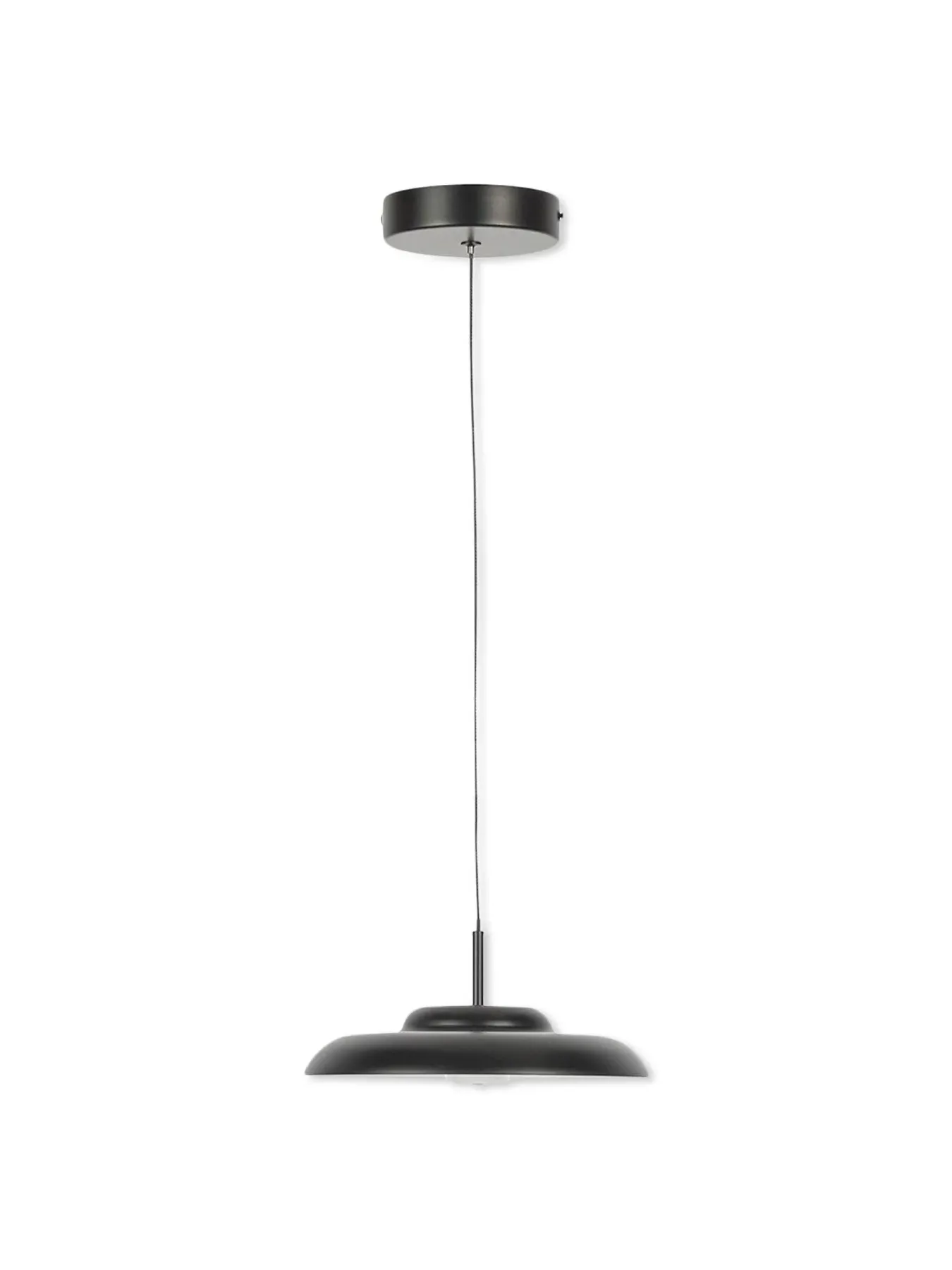 Small LED Pendant Light - Black, Metal image