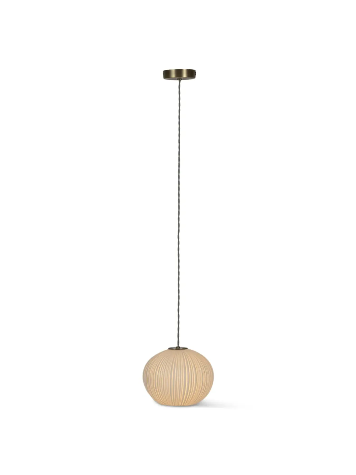 Small Sea Urchin Pendant Light - White, Porcelain