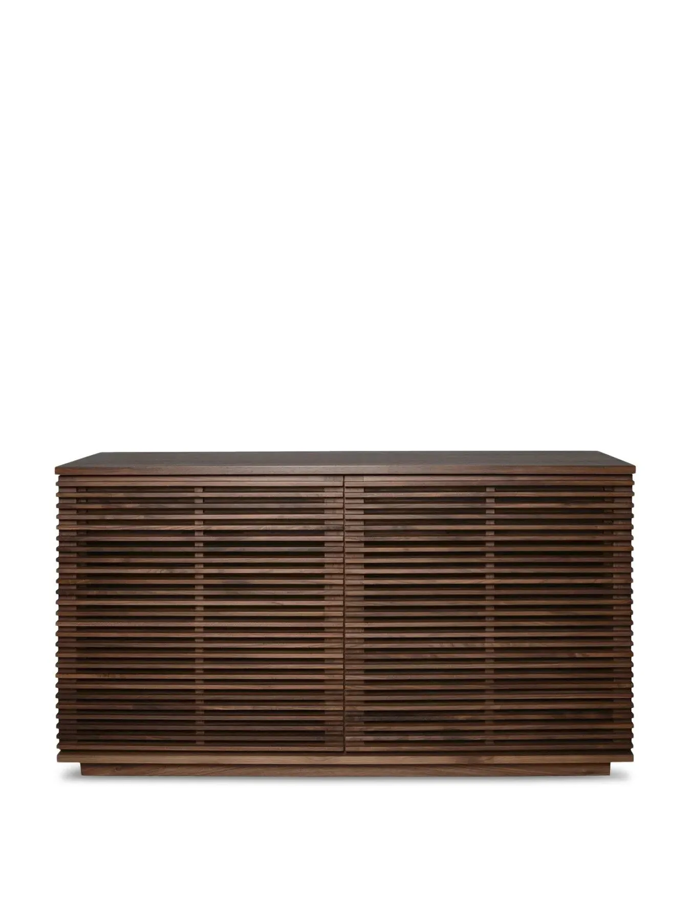 Small Sideboard with Slatted Front - Brown, Walnut image