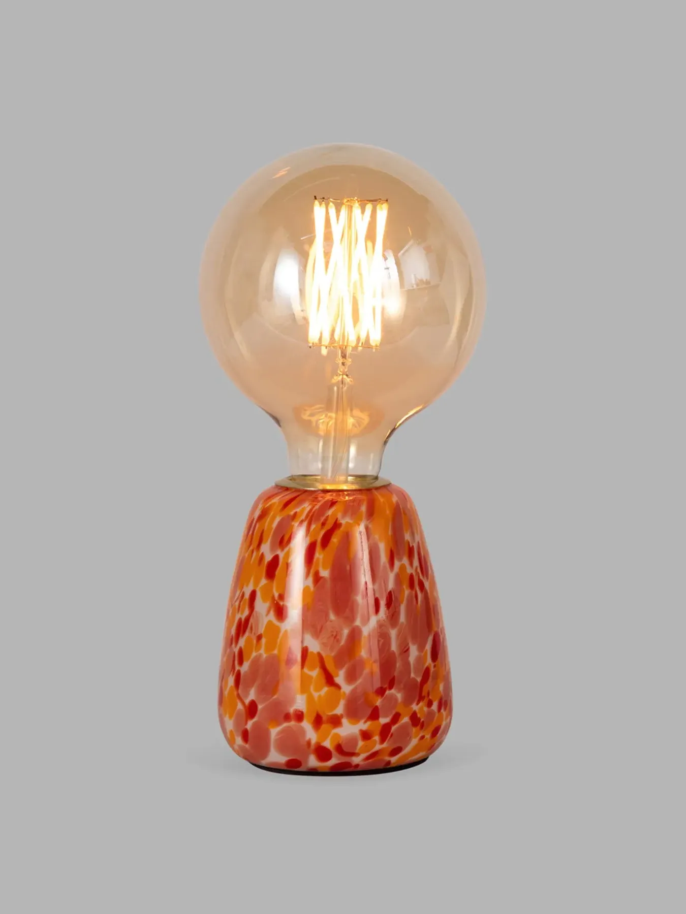 Small Table Lamp Confetti Effect - Pink, Glass