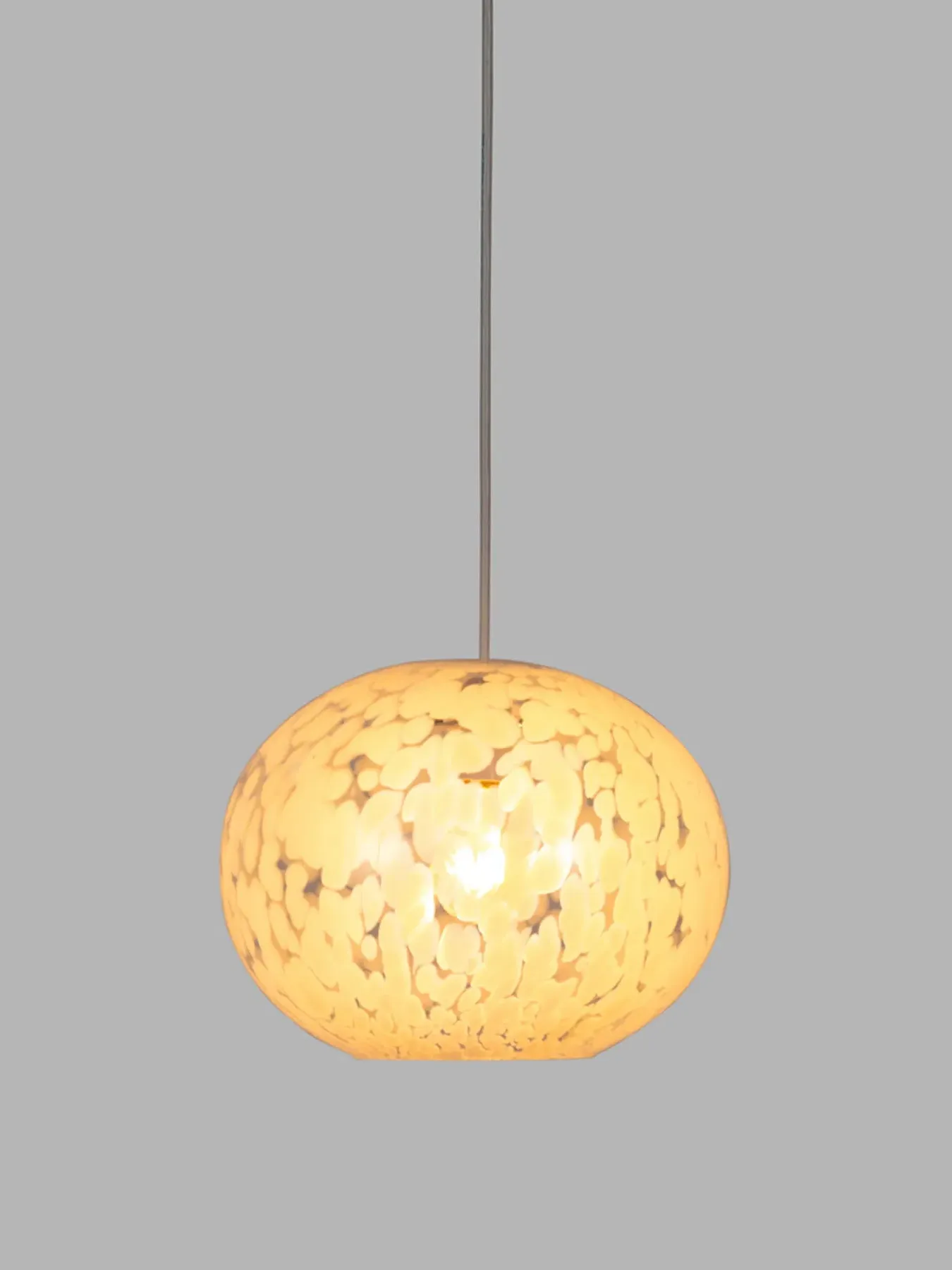 Speckled Glass Easyfit Pendant - White