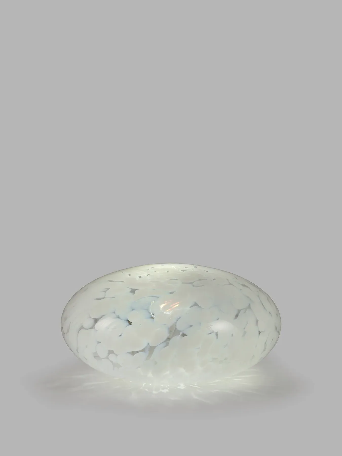 Speckled Glass Table Lamp - White