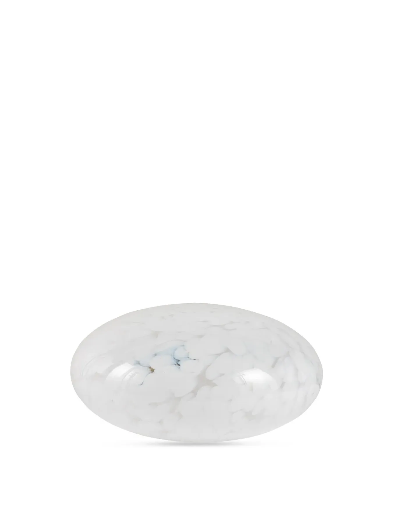 Speckled Glass Table Lamp - White image