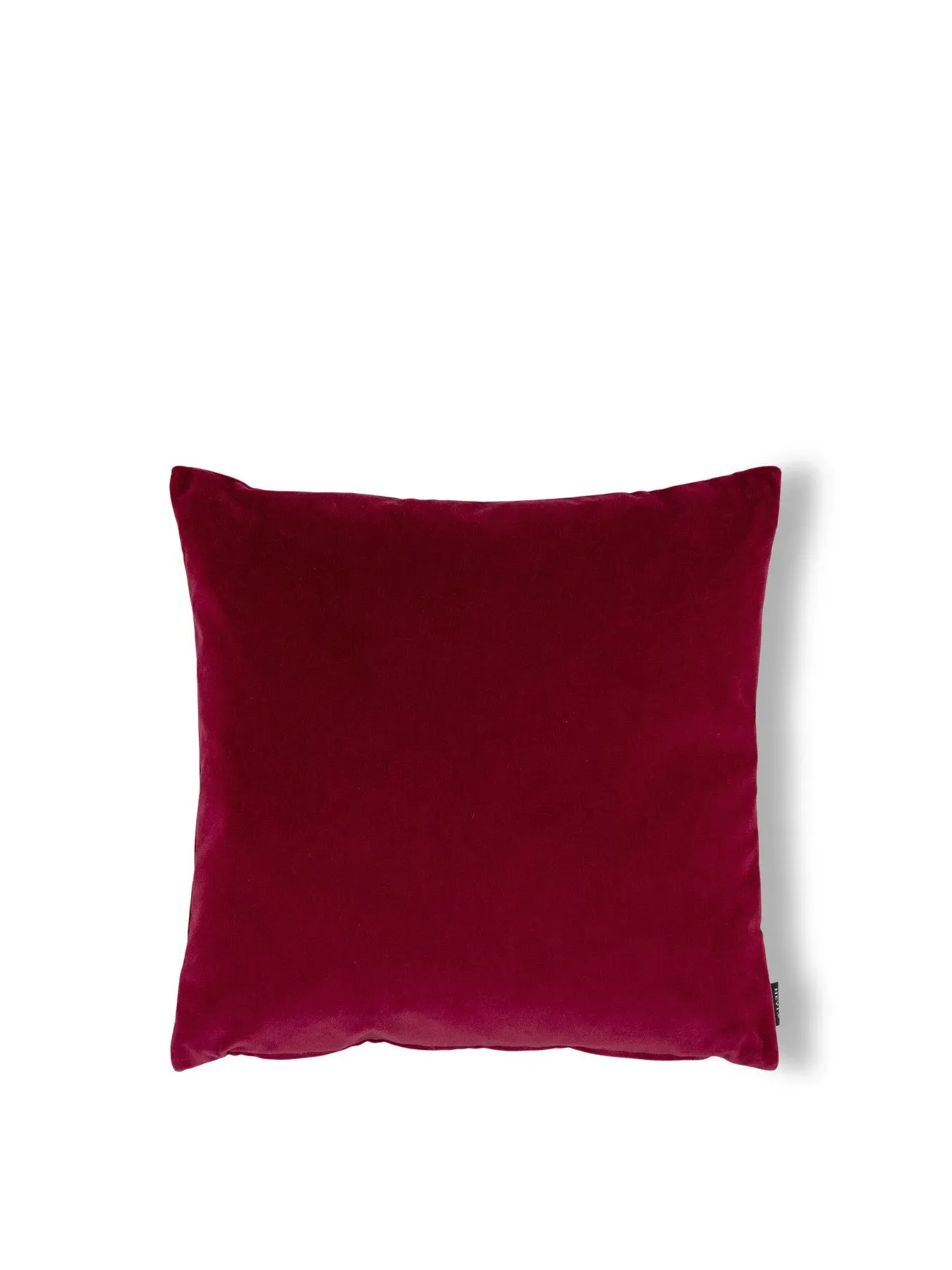 Square Cushion Cover - Red, Cotton Velvet image