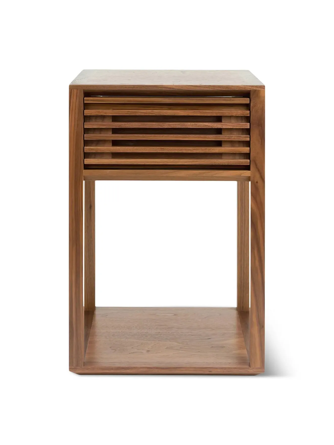 Square Side Table - Brown, Walnut image