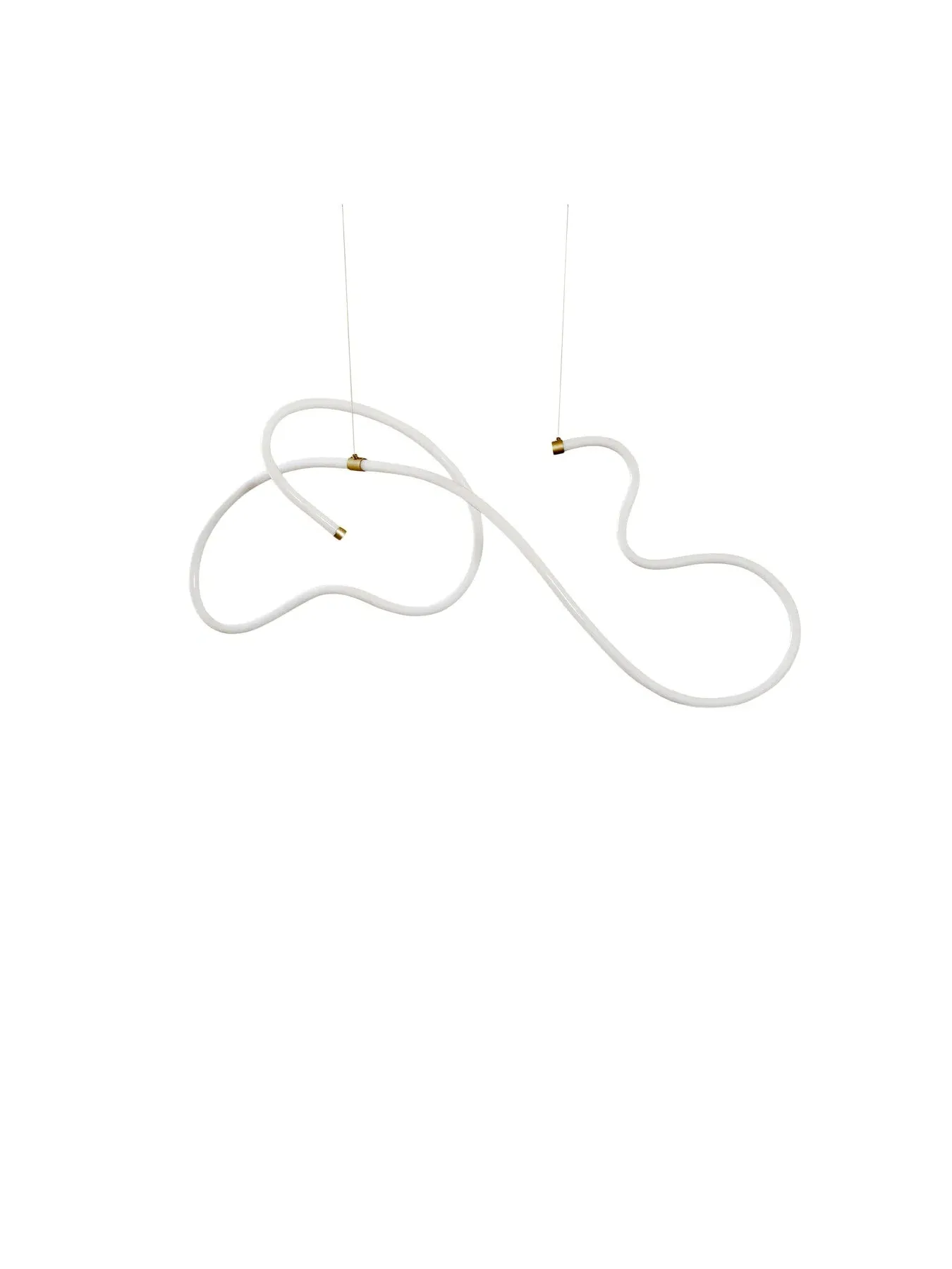Squiggle LED Pendant Light - White, Plastic image