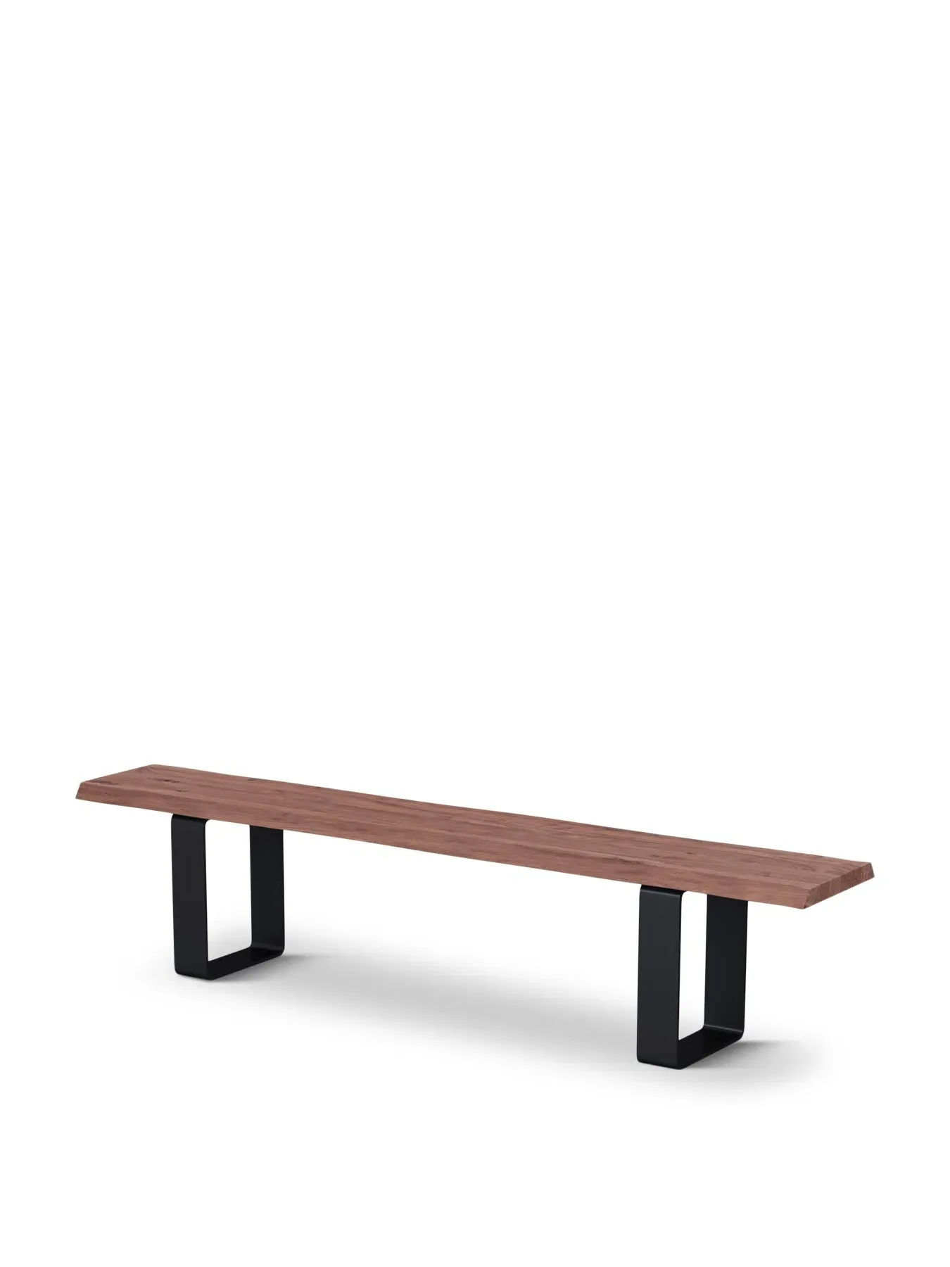 Straight Edge Bench - Brown, Walnut image