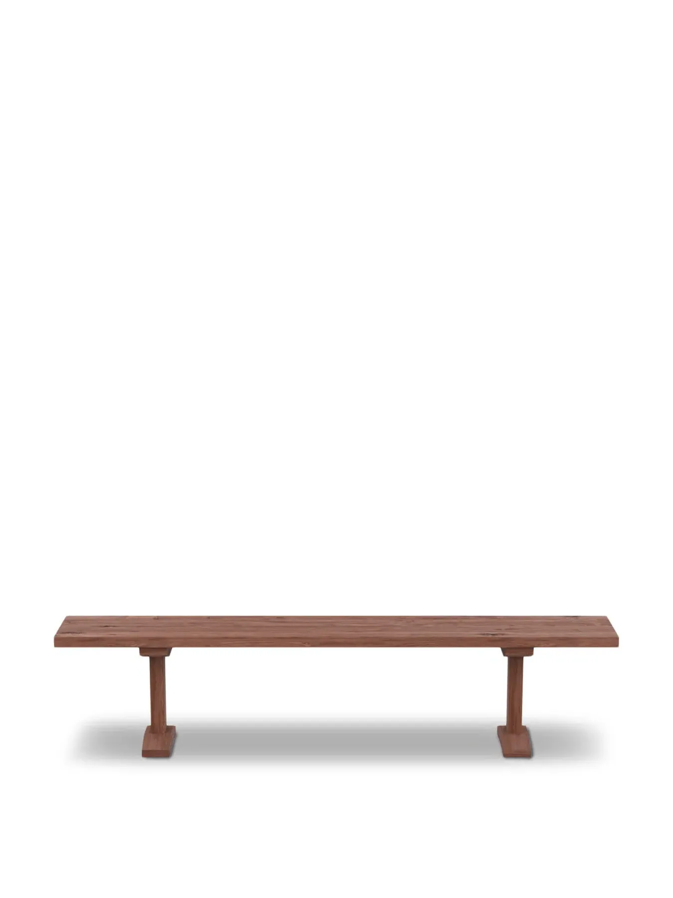 Straight Edge Bench - Brown, Walnut image