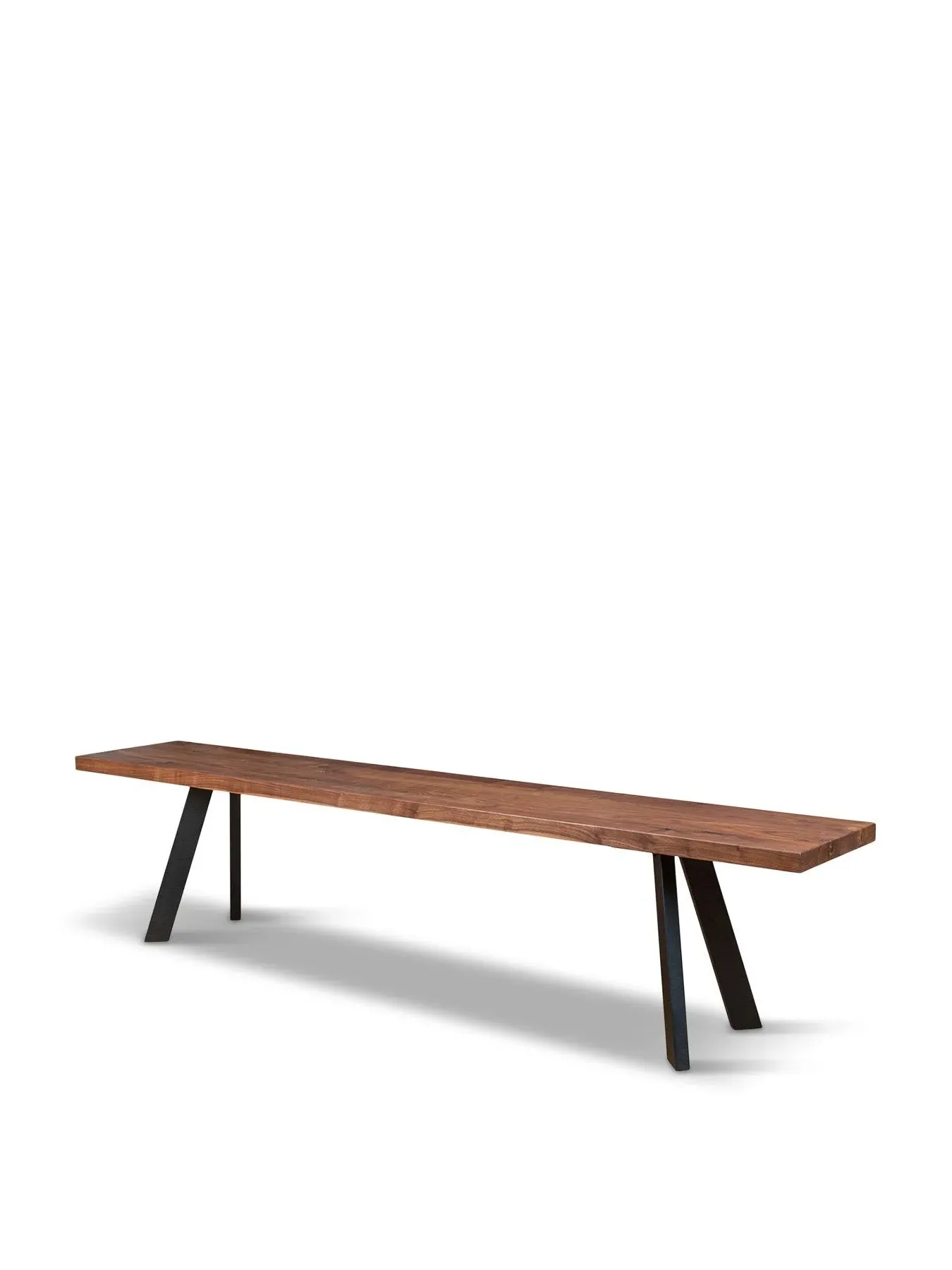 Straight Edge Bench - Brown, Walnut image