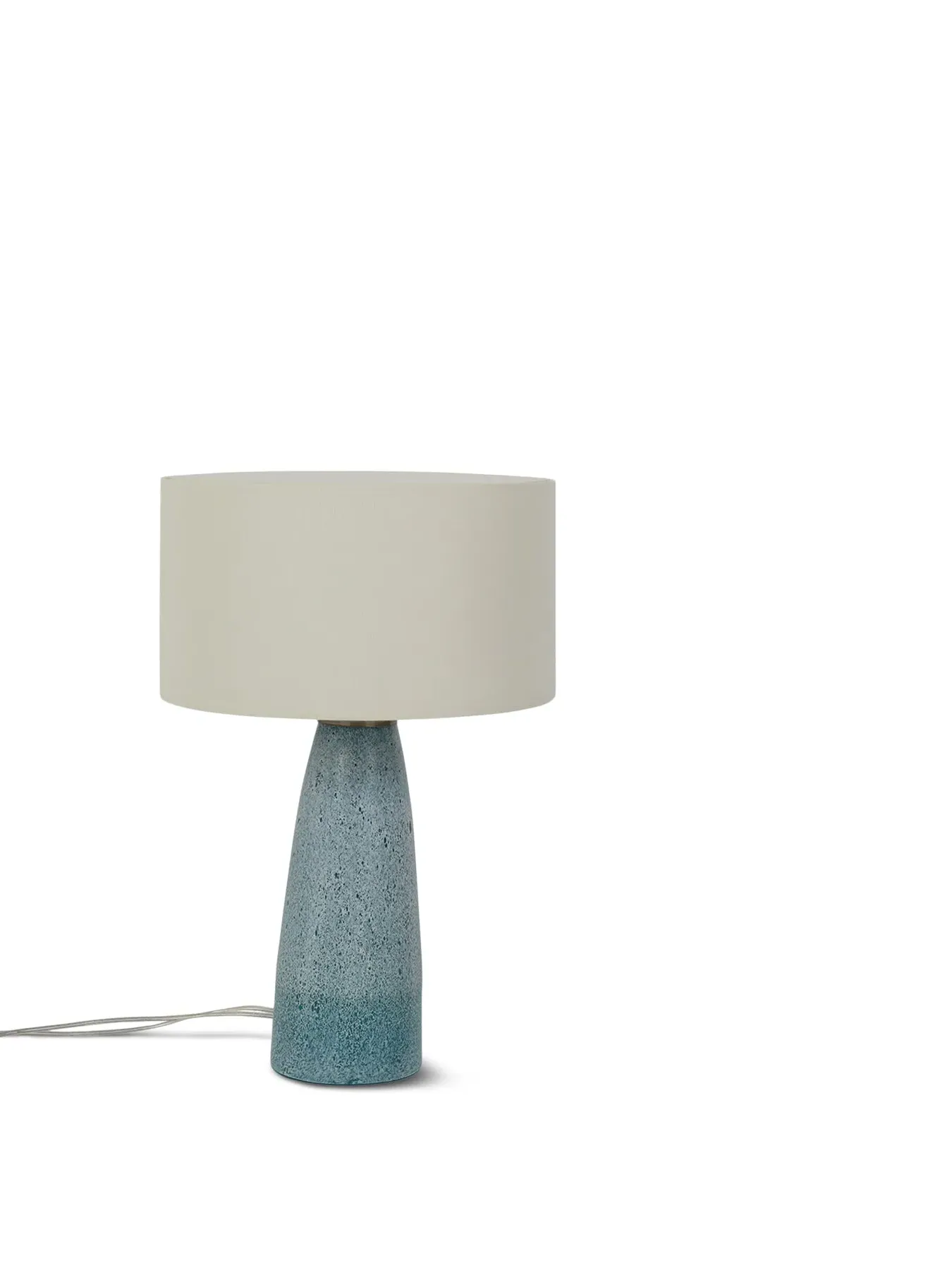 Table Lamp with Textured Glass - Blue image