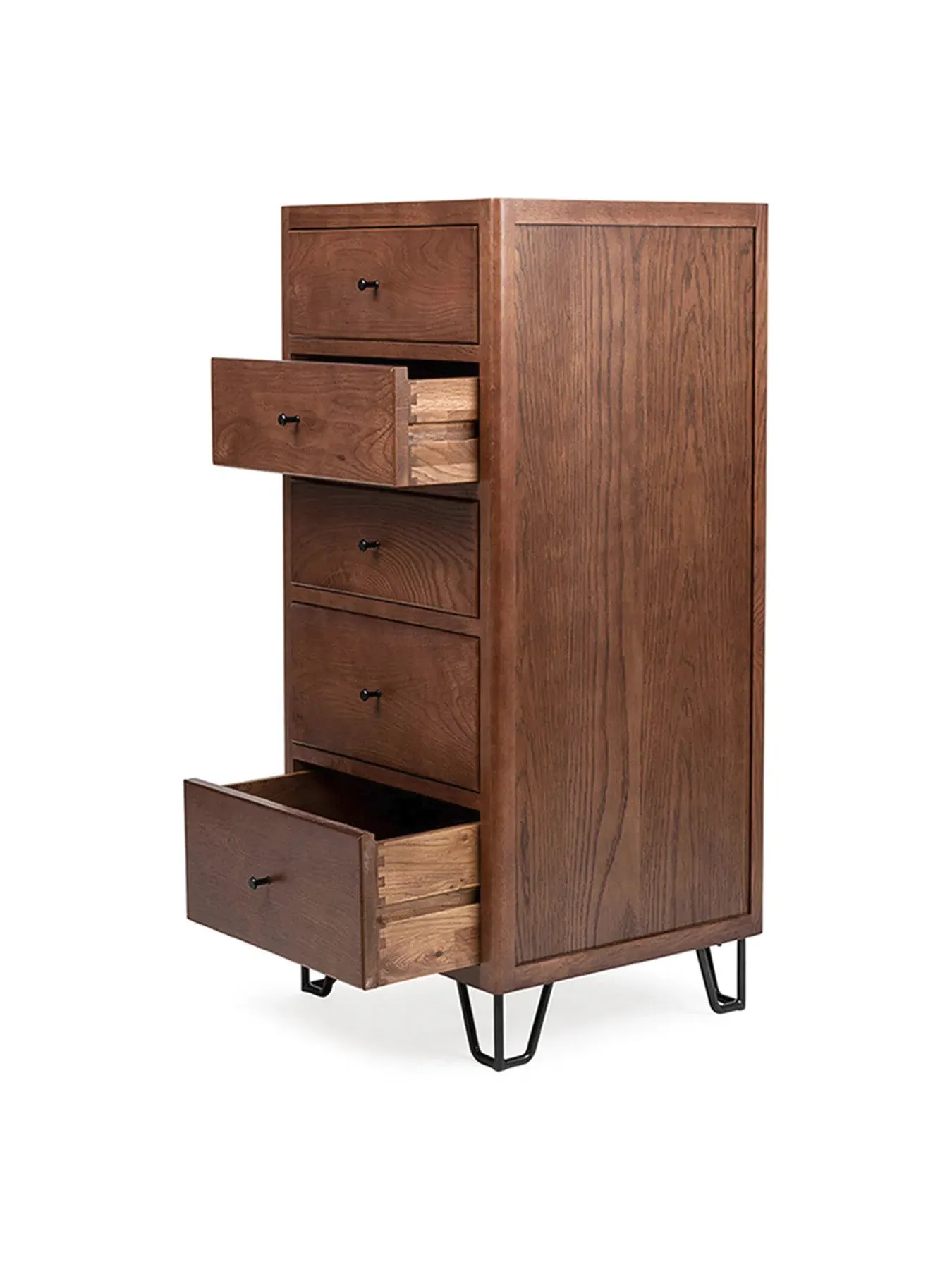 Tall Chest of Drawers - Brown, Oak