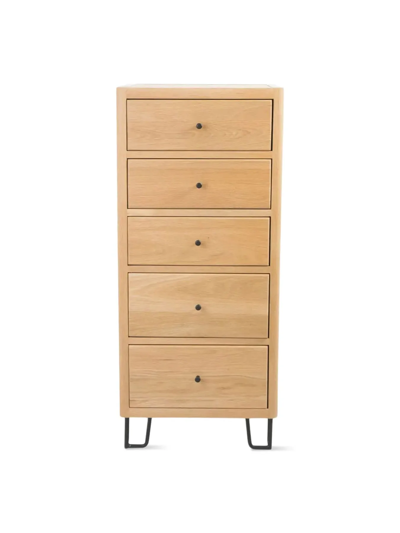 Tall Chest of Drawers - Brown, Oak image