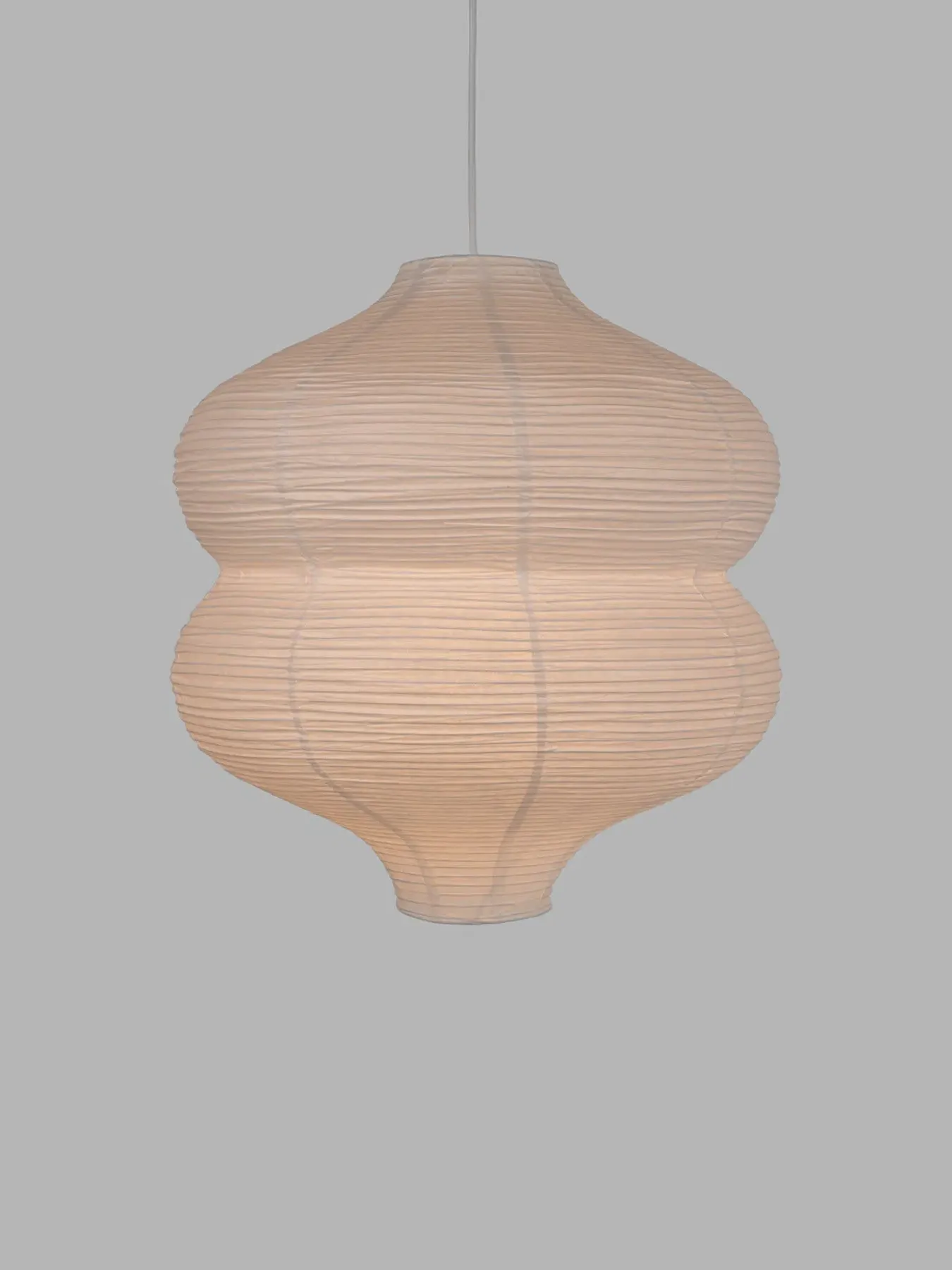Tall Pendant Light Easyfit - White, Rice Paper