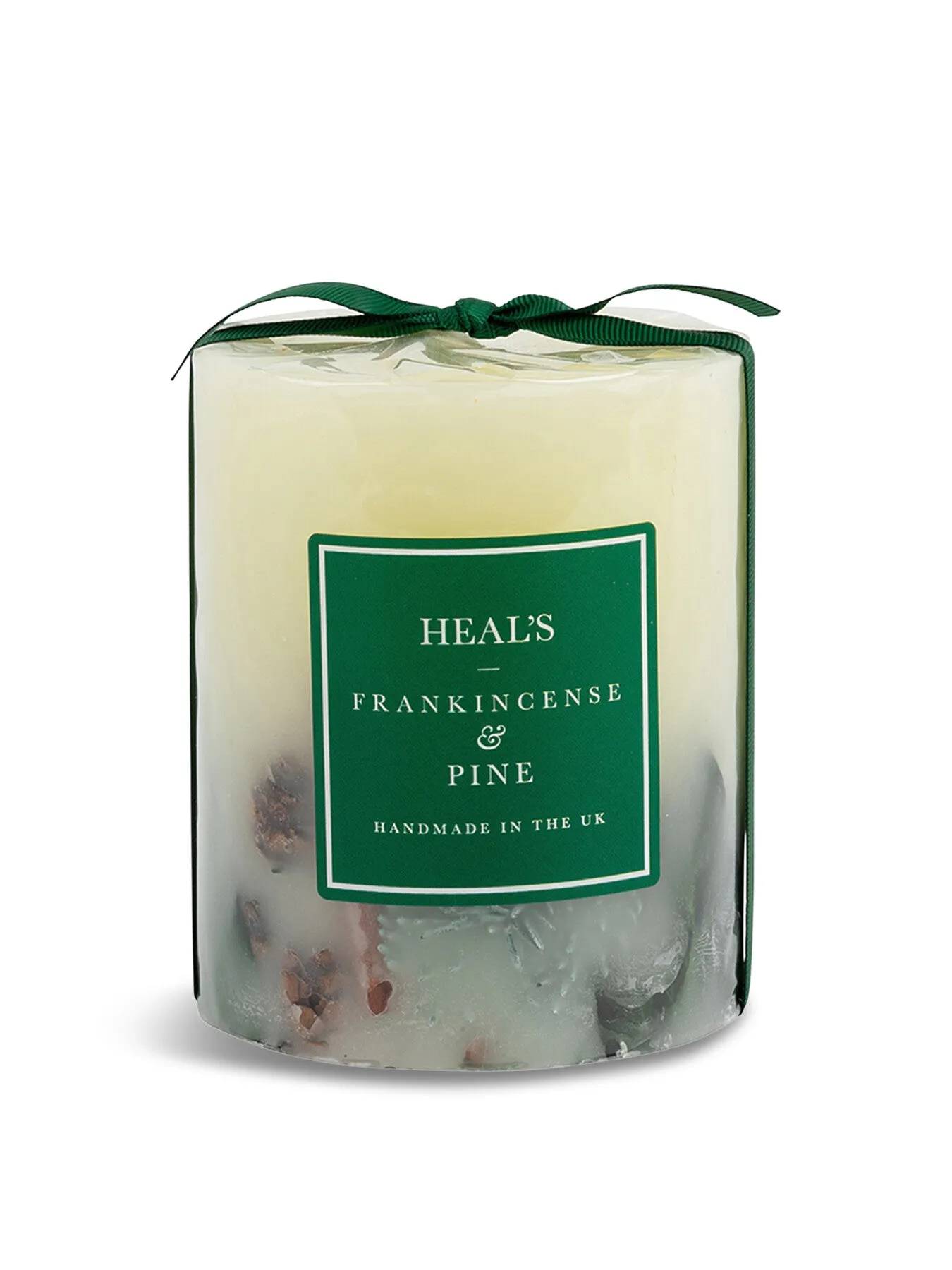 Tall Pillar Candle Frankincense Pine - Green image